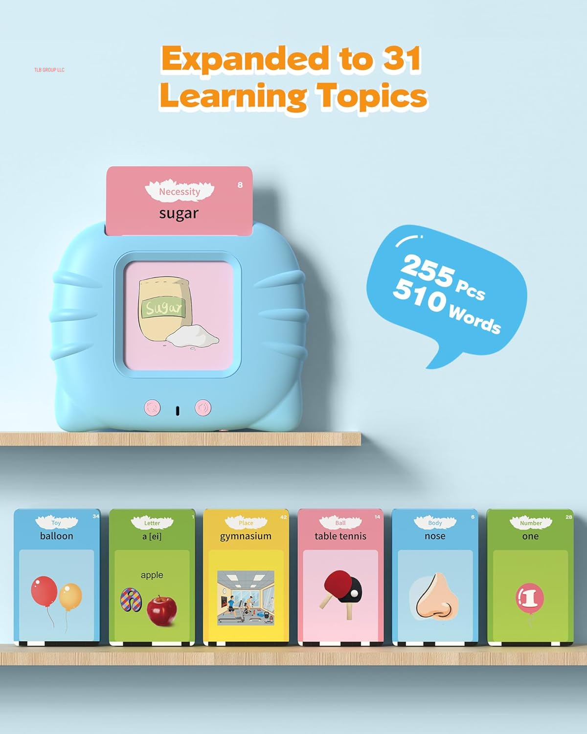 510 Words,  1 2 3 4 Year Olds, Language Learning and Montessori Toys with 31 Themes, Pocket Speech Therapy and Autism Toys, Children'S Sensory Educational Device