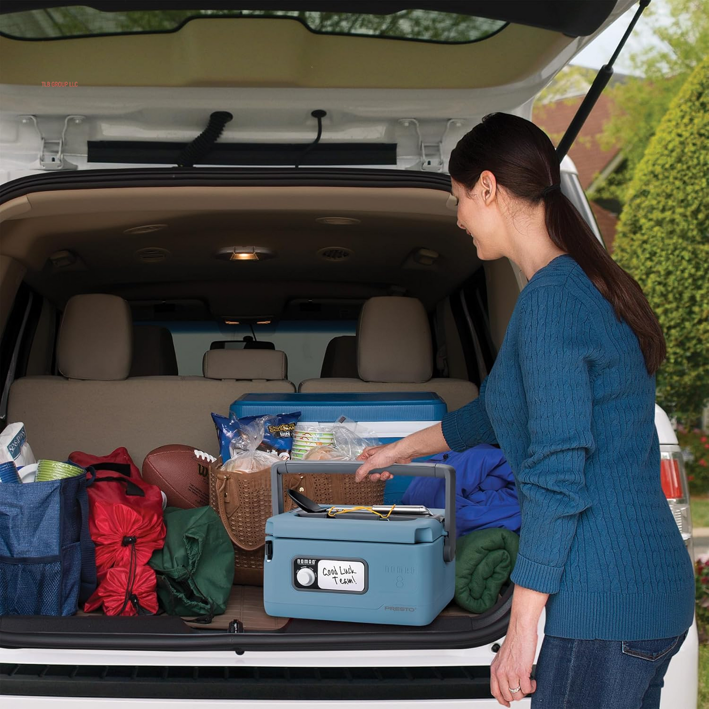 06017 8-Quart Nomad Traveling Slow Cooker, Blue TRUCK DRIVER