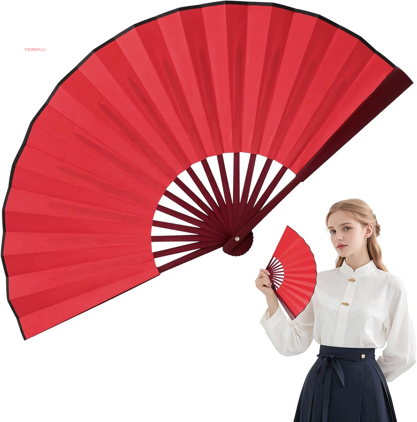 2025 Boots on the Ground Hand Fan for Line Dancing - Large Holographic Folding Fan Clap Fans Popping Sounds - Women'S Hand Fan Foldable for Dancing (Black)