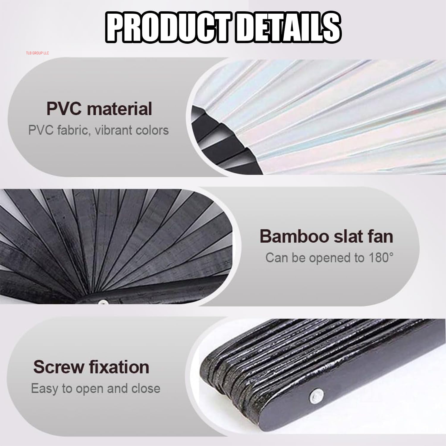 Boots on the Ground Fan,2025 New Large Holographic Folding Hands F an Line Dance Popping Fans,Boots on the Ground Hand Fan,Folding Hand Classic Style Fans Bamboo Ribs Hands Held Chinese (Black)