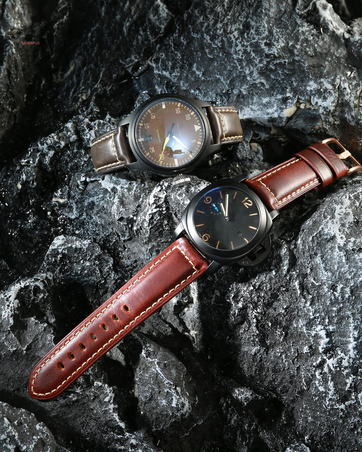 Watch Band, Vintage Oil Wax Leather Watch Straps 18Mm 19Mm 20Mm 21Mm 22Mm 23Mm 24Mm 26Mm Watch Belt for Men Women