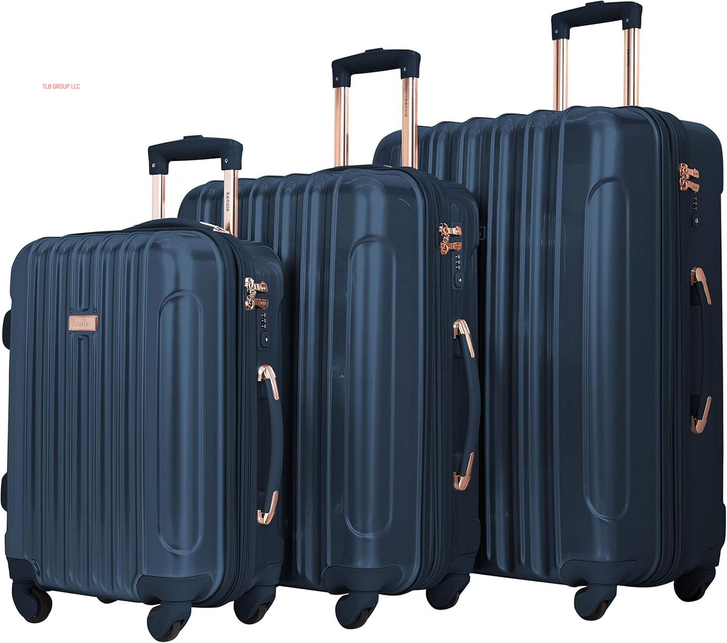 Women'S Alma Luggage, Rose Gold, 3 Piece Set (28"/24"/20")