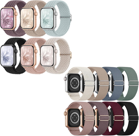14 Pack Braided Stretchy Solo Loop Compatible with Apple Watch Band 38Mm 40Mm 41Mm 42Mm 44Mm 45Mm 46Mm 49Mm Women Men