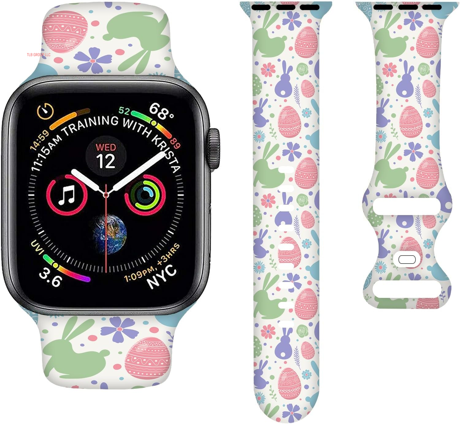 Cartoon Holiday Bands Compatible with Apple Watch Band 38MM 40MM 41MM 42MM 44MM 45MM 49MM, Silicone Strap Compatible with Iwatch Bands Ultra Series SE 9 8 7 6 5 4 3 2 1 for Women Men