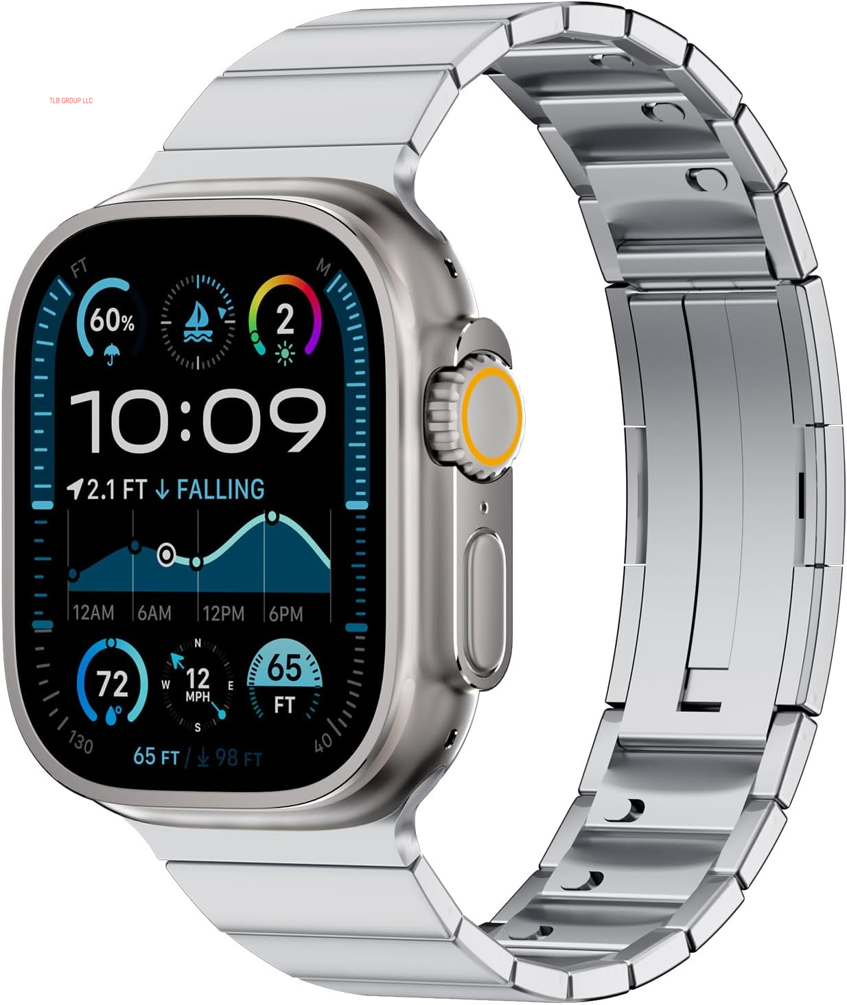 Metal Bands Compatible with Apple Watch Bands for Men Series 10 46Mm 45Mm 44Mm 42Mm 41Mm 40Mm 38Mm 49Mm Iwatch Bands Women,Business Stainless Steel Strap for Apple Watch Series 9 8 7 6 5 4 3 SE/2