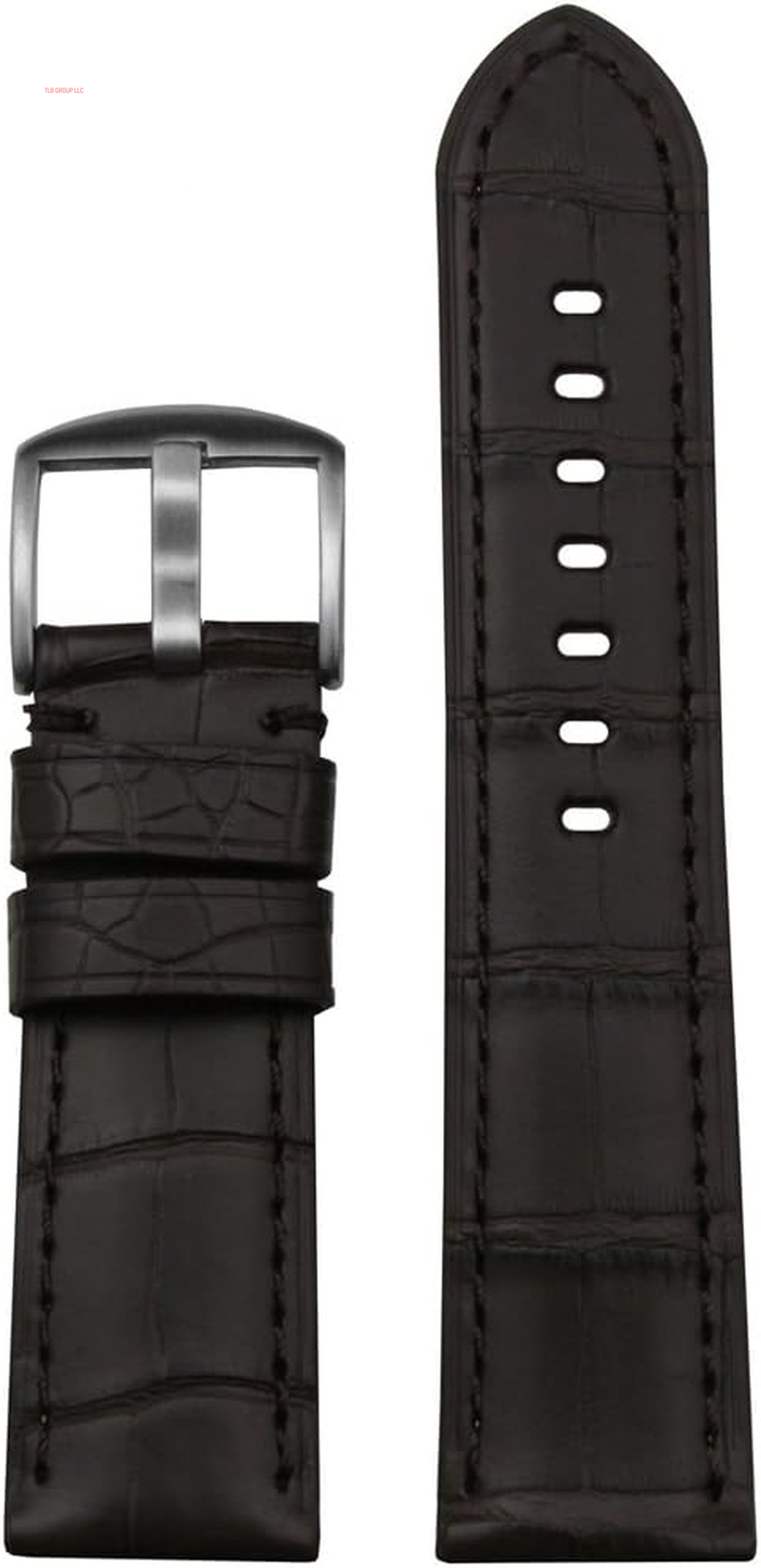 Genuine Louisiana Alligator Watch Band with Matte Finish