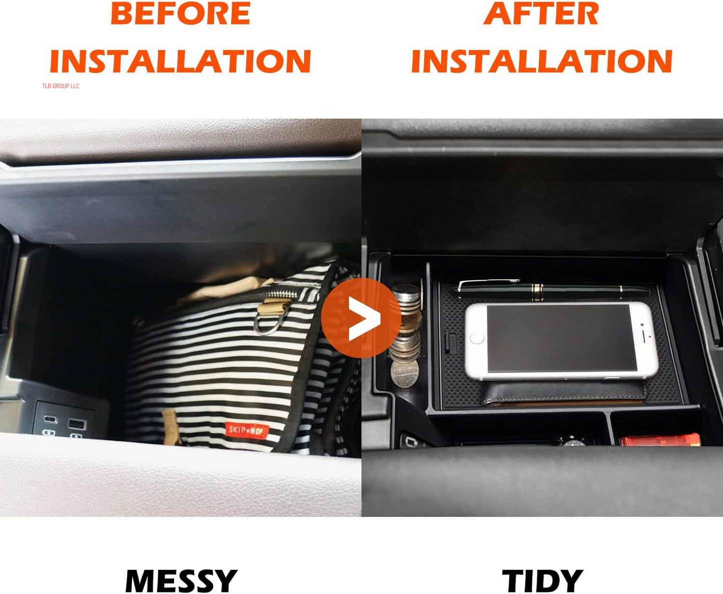 Compatible with Toyota Sienna 2021 2022 2023 2024 2025 Accessories Center Console Tray Organizer