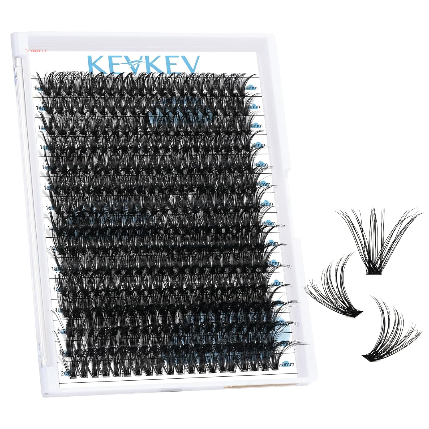 Lash Clusters Kit Lash Extension Kit D Curl Eyelash Extension Kit 280 Pcs Eyelash Clusters Kit Cluster Eyelash Extensions Individual Lashes Kit with Lash Bond and Seal Eyelash Tweezers