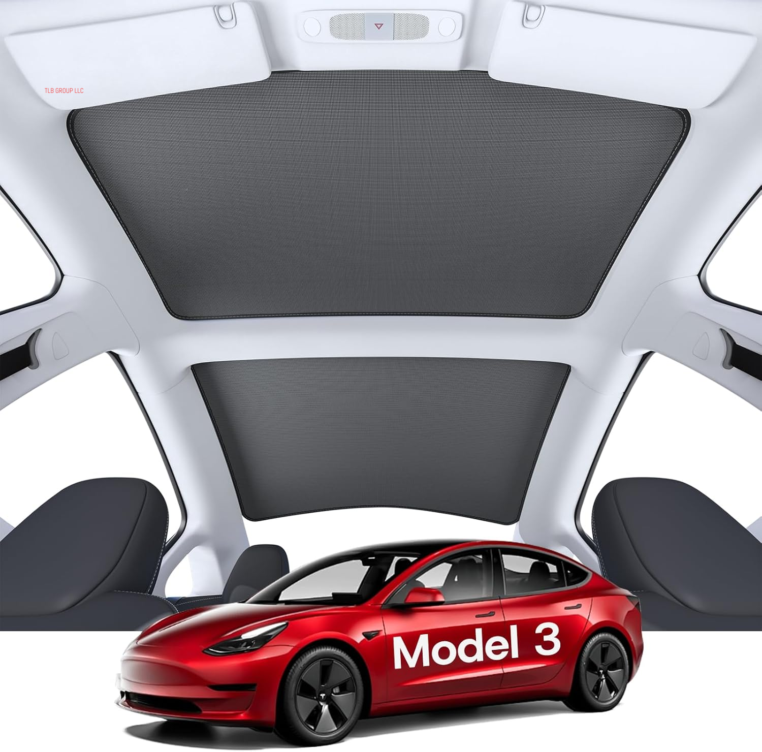 2025 Upgrade Sunshade Roof for Tesla Model Y Juniper Accessories, [Never Sag & No Light Leakage] Magnetic Adsorbed Design for Model Y Launch 2025 2026 [Easy Installation] - 2Pcs