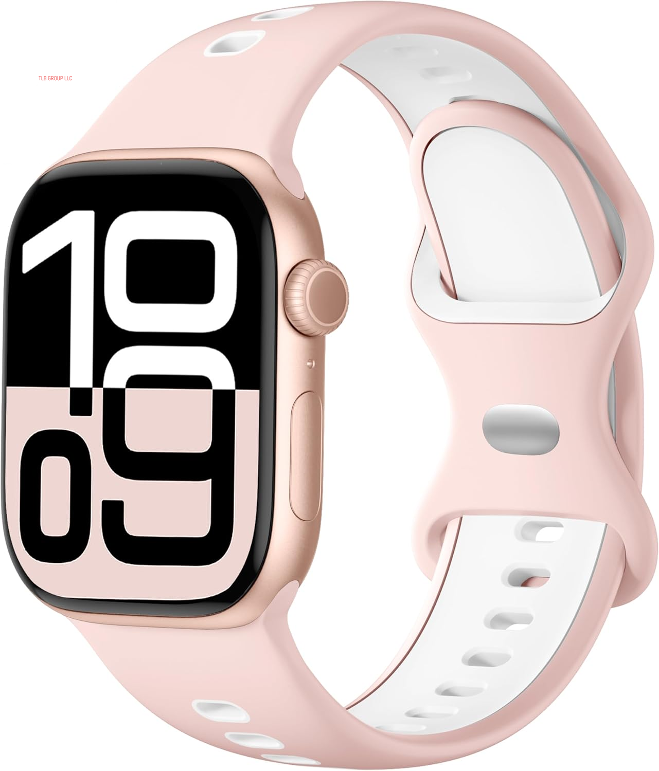 Dual-Color Design Compatible with Apple Watch Band 38Mm 40Mm 42Mm 44Mm 45Mm 46Mm 49Mm Women Men, Soft Silicone Two-Toned Color Replacement Sport Band for Iwatch Series 10/9/8/7/6/5/4/3/2/1/SE