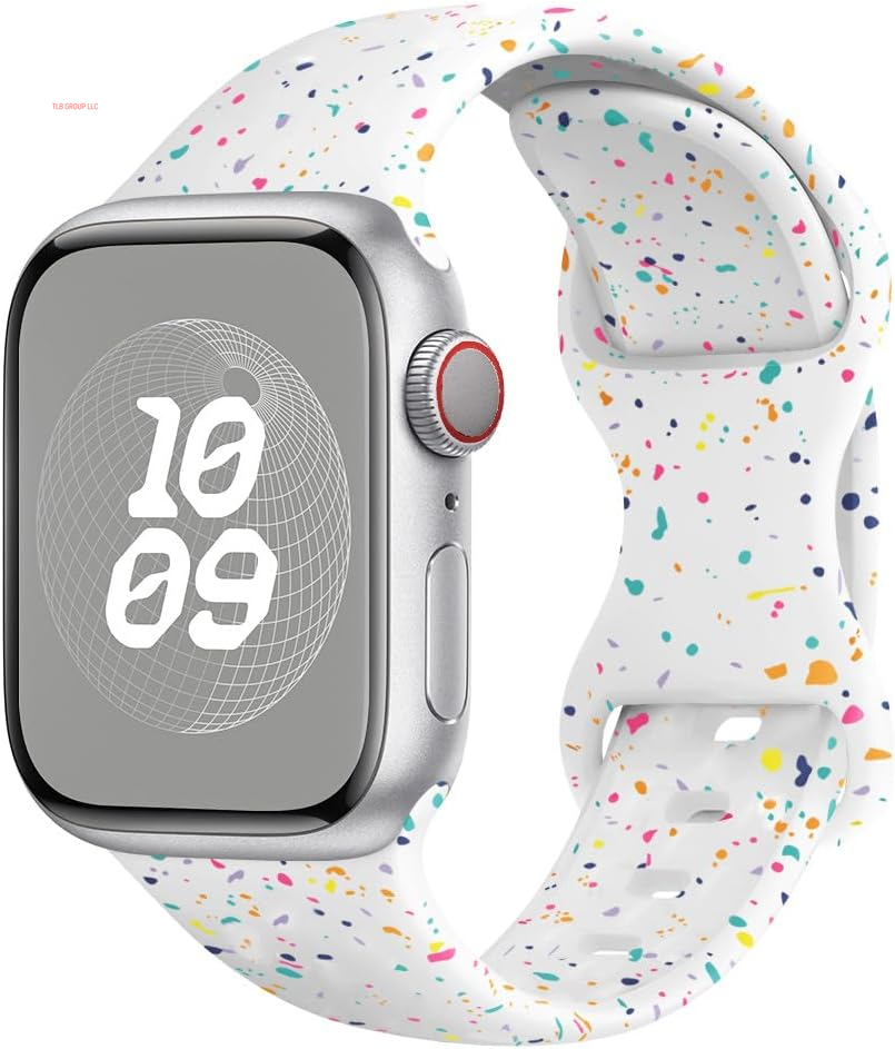 Sport Bands for Apple Watch Band 40Mm 41Mm 38Mm 44Mm 45Mm 46Mm 42Mm Iwatch Bands for Women Kids Men,Cute Recycled Plastic Silicone Strap for Apple Watch Series 10 9 8 7 6 5 4 3 SE 2Nd Ultra/2 49Mm