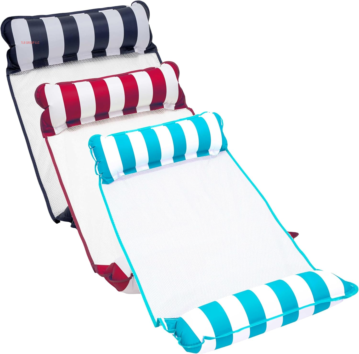 Aqua 4-In-1 Monterey Hammock Pool Float & Water Hammocks, 1-2-3-4 Multipacks – Multiple Colors/Styles – for Adults and Kids Floating