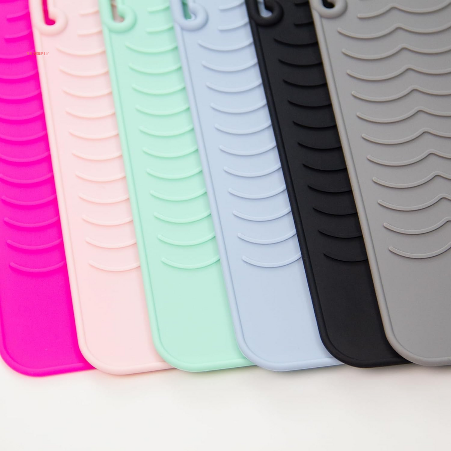 Flat Iron Silicone Mat and Travel Case for Hair Tools - Heat Resistant Mat, Straightener Pad, and Curling Iron Sleeve (9" X 6.5")