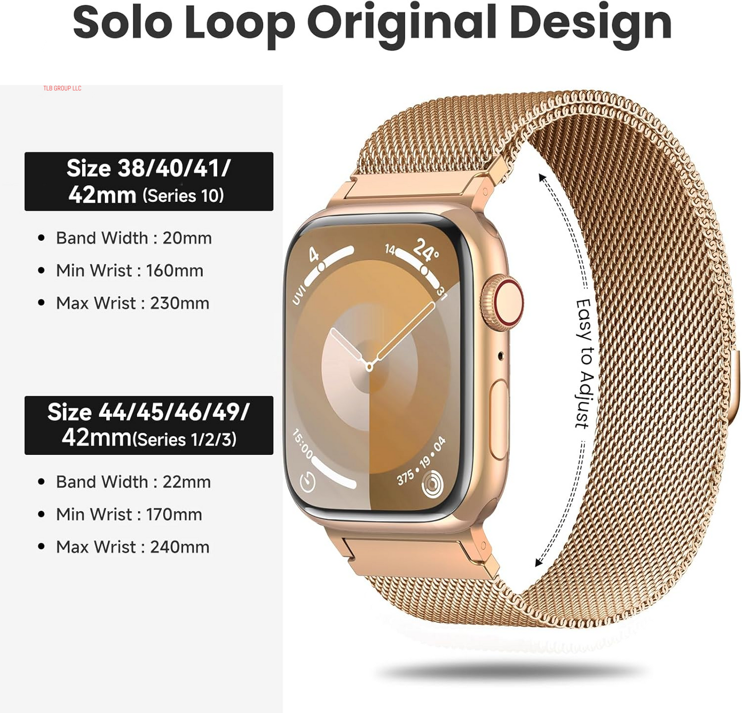Original Metal Milanese Loop Compatible with Apple Watch Band 38Mm 40Mm 41Mm 42Mm 44Mm 45Mm 49Mm for Women Men, Magnetic Stainless Steel for Iwatch Se Ultra Series 10 9 8 7 6 5 4 3 2 1