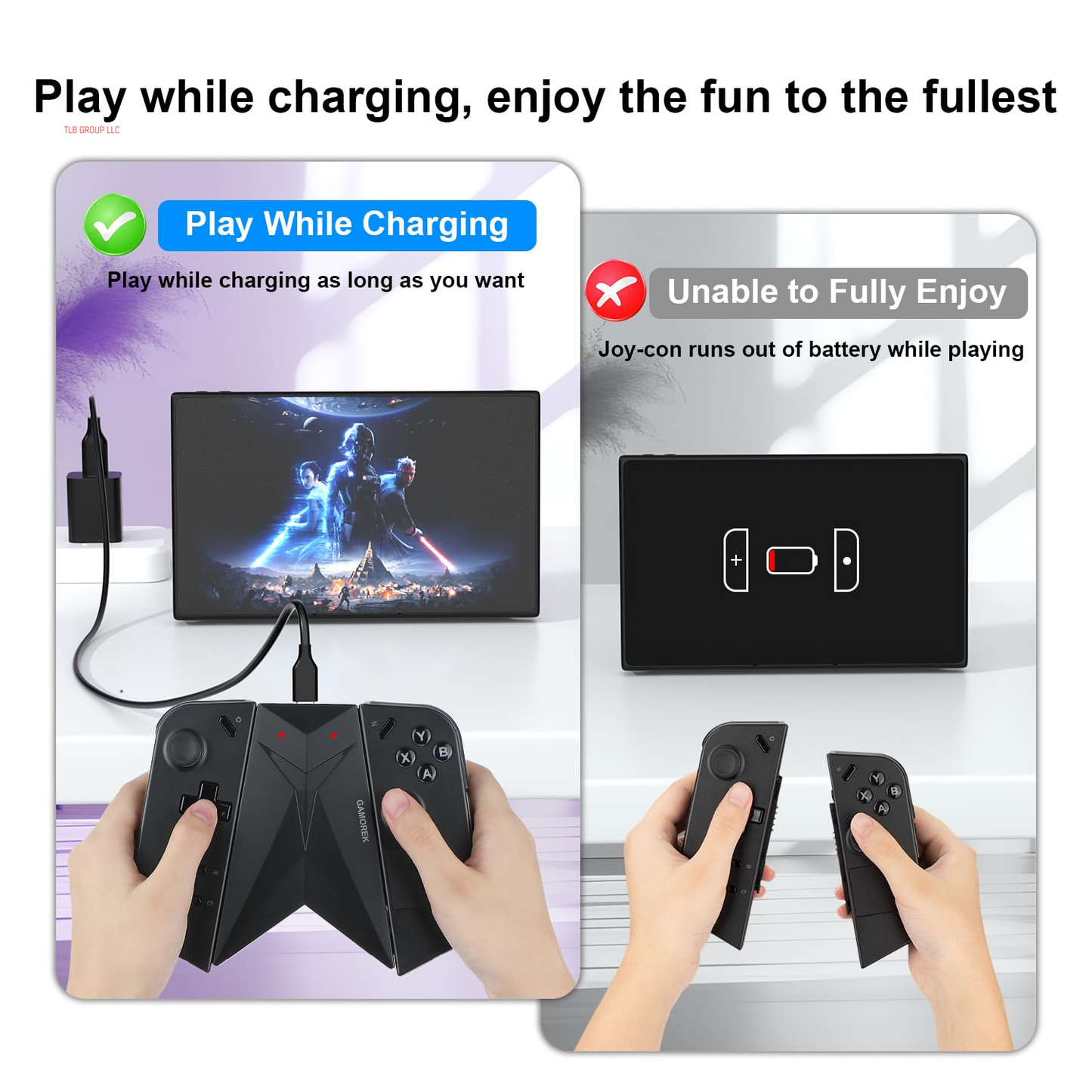 Controller Charging Connector Grip Compatible with Lenovo Legion Go