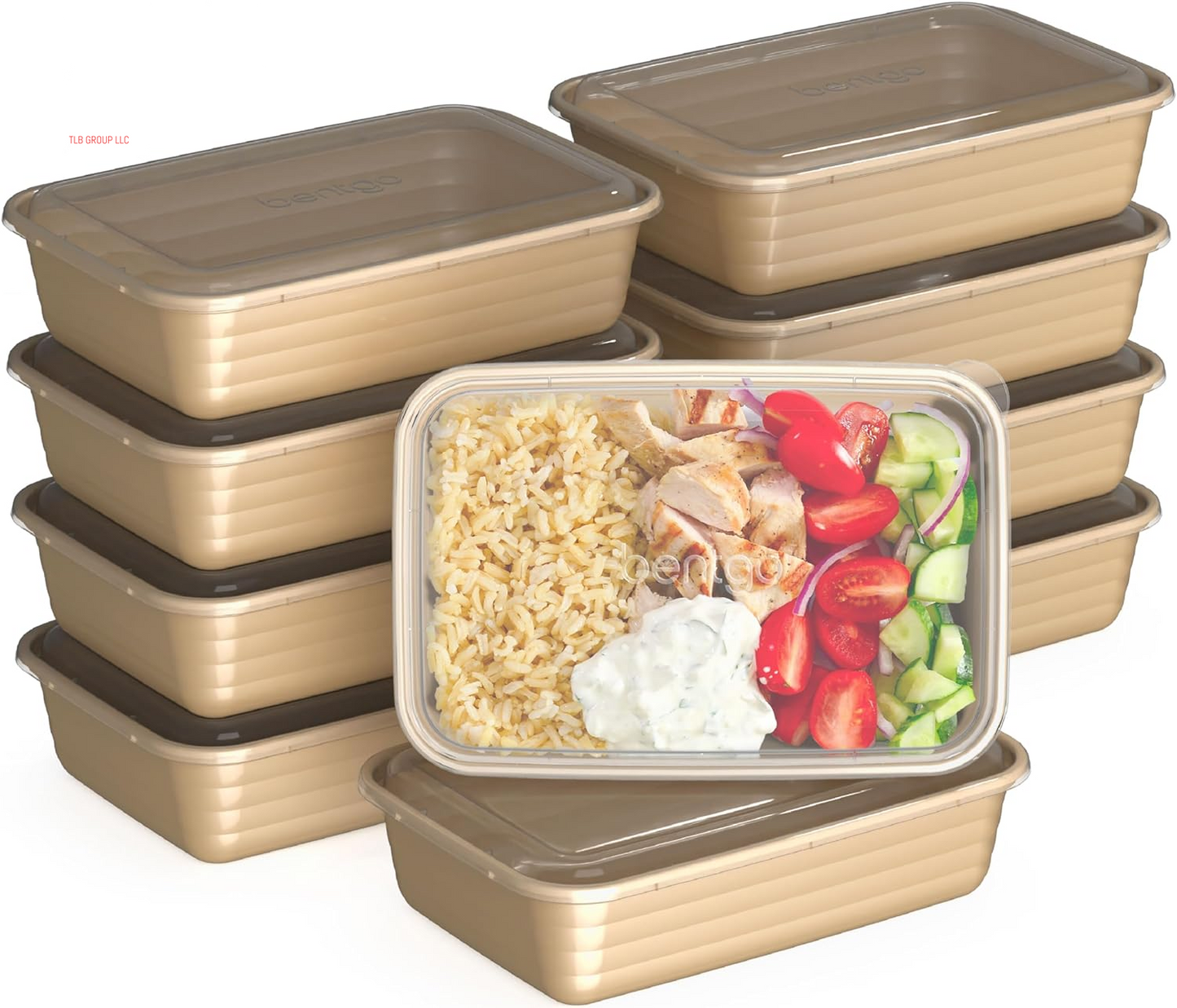 20-Piece Lightweight, Durable, Reusable Bpa-Free 1-Compartment Containers - Microwave, Freezer, Dishwasher Safe - Mint