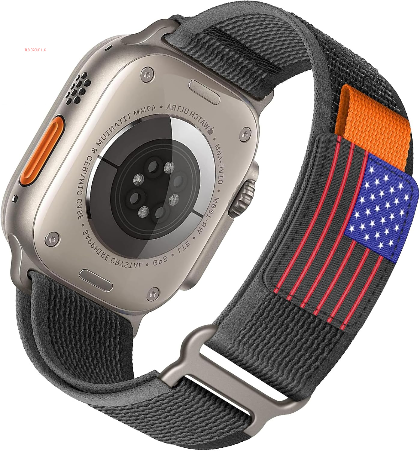 Trail Loop Nylon Band - Compatible with Apple Watch Ultra 2 Band 49Mm 46Mm 45Mm 44Mm 42Mm 41Mm 40Mm 38Mm Men Women,Rugged Braided Elastic Weave Sport Strap for Iwatch Ultra Series 10/9/8/7/6/SE/5/4/3