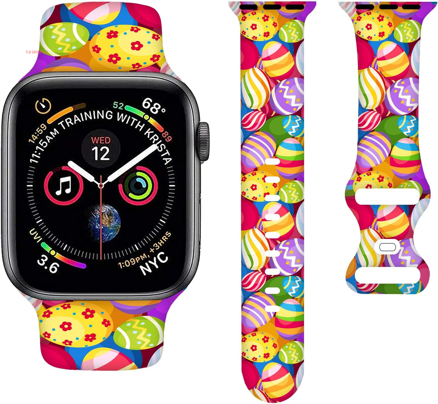Cartoon Holiday Bands Compatible with Apple Watch Band 38MM 40MM 41MM 42MM 44MM 45MM 49MM, Silicone Strap Compatible with Iwatch Bands Ultra Series SE 9 8 7 6 5 4 3 2 1 for Women Men
