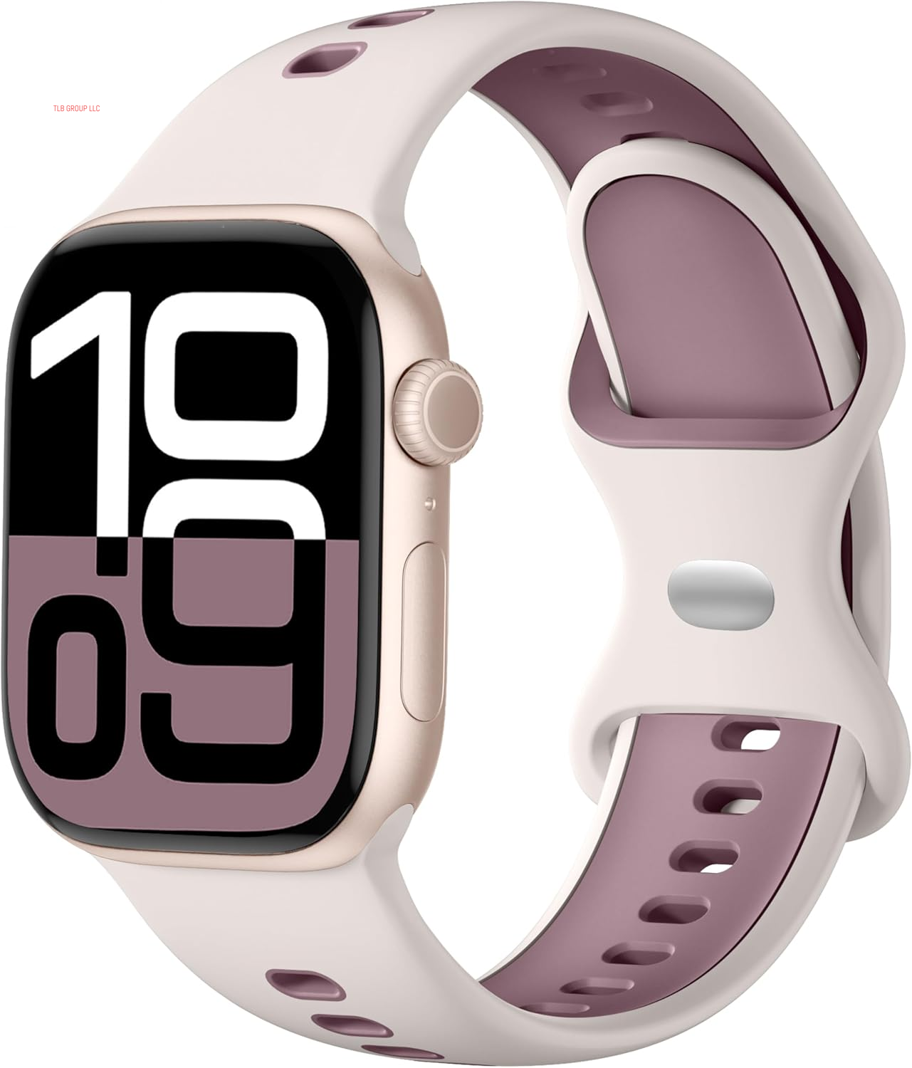 Dual-Color Design Compatible with Apple Watch Band 38Mm 40Mm 42Mm 44Mm 45Mm 46Mm 49Mm Women Men, Soft Silicone Two-Toned Color Replacement Sport Band for Iwatch Series 10/9/8/7/6/5/4/3/2/1/SE