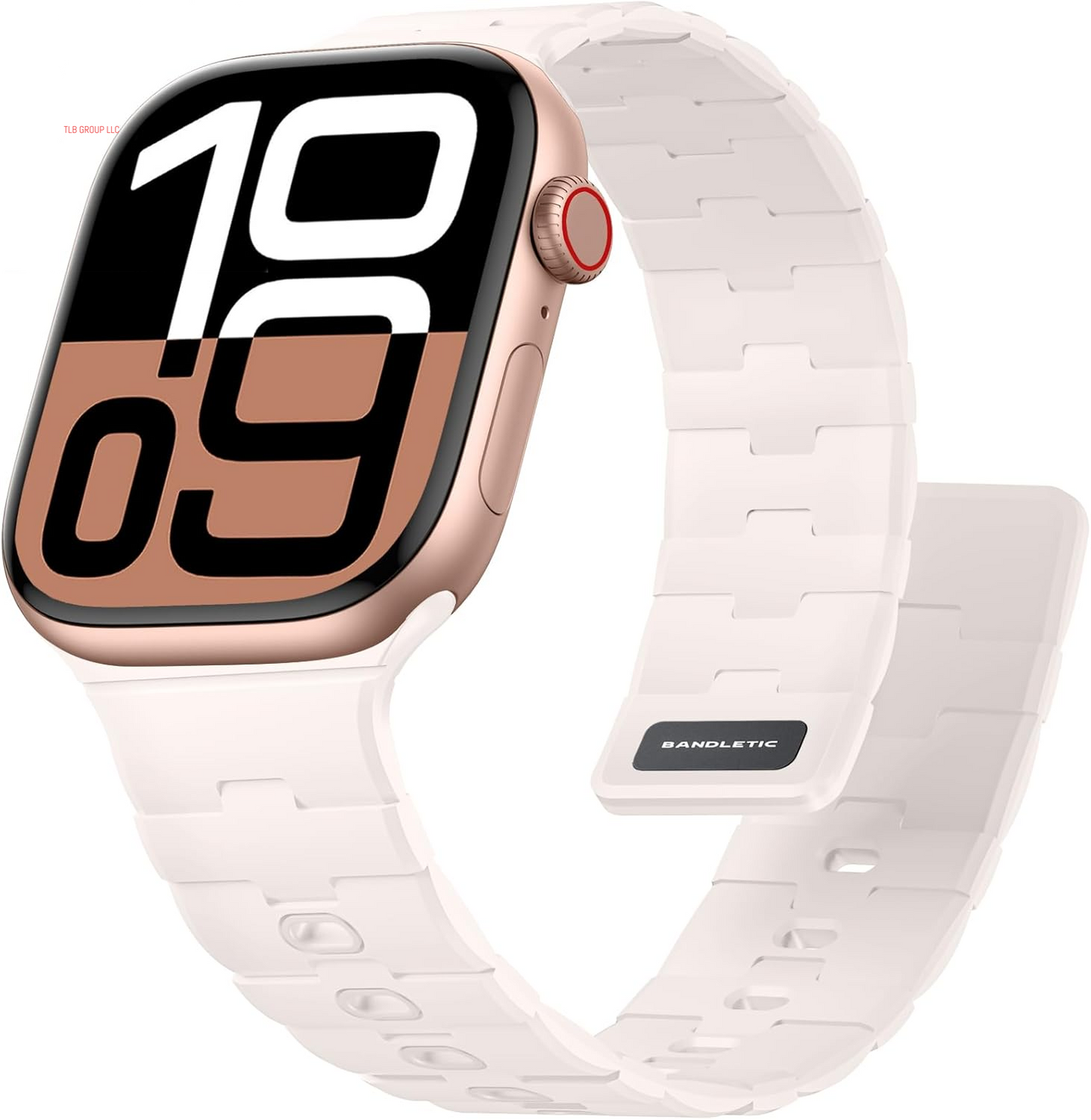 Magnetic Watchband Compatible with Apple Watch Bands for Men 45Mm 44Mm 46Mm 49Mm 42Mm Women, Soft Silicone Sport Strap for Iwatch Band Series 10 Ultra 2 SE 9 8 7 6 5 4, A-Starlight