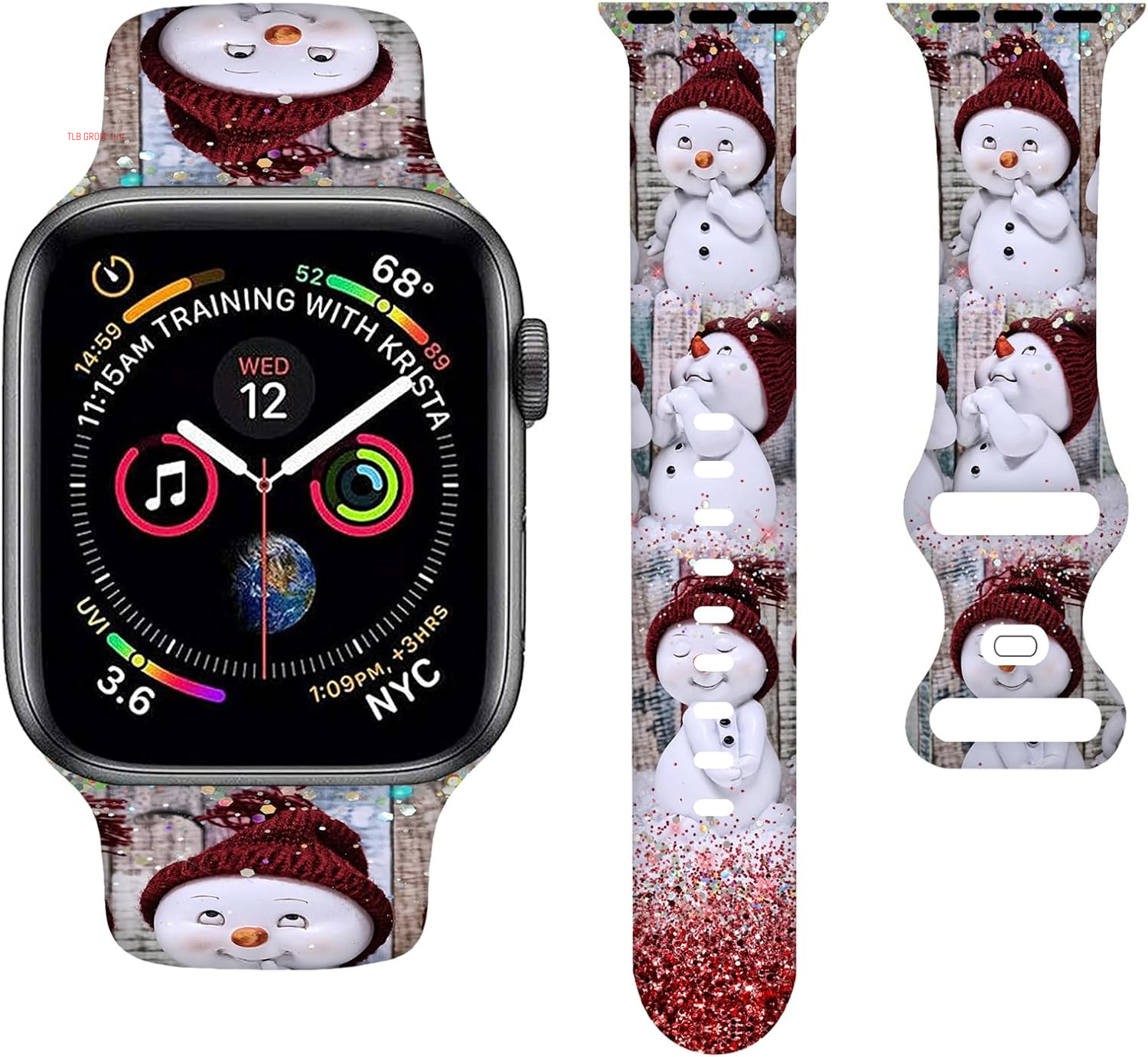 Sport Bands Compatible with Apple Watch Band 38MM 40MM 41MM 42MM 44MM 45MM 49MM, Silicone Strap Compatible with Iwatch Bands Ultra Series SE 9 8 7 6 5 4 3 2 1 for Women Men