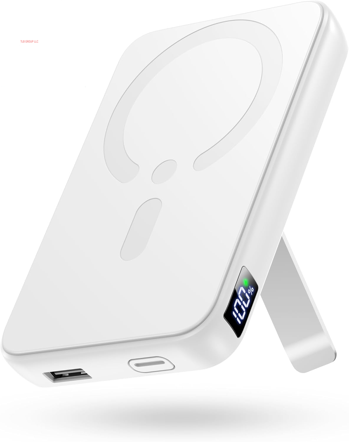 For Magsafe Portable Charger, 12000Mah Wireless Magnetic Power Bank with Stand and USB C In/Out Fast Charging, for Magsafe Battery Pack Compatible with Iphone 15/14/13/12 Pro/Pro Max Series-Black