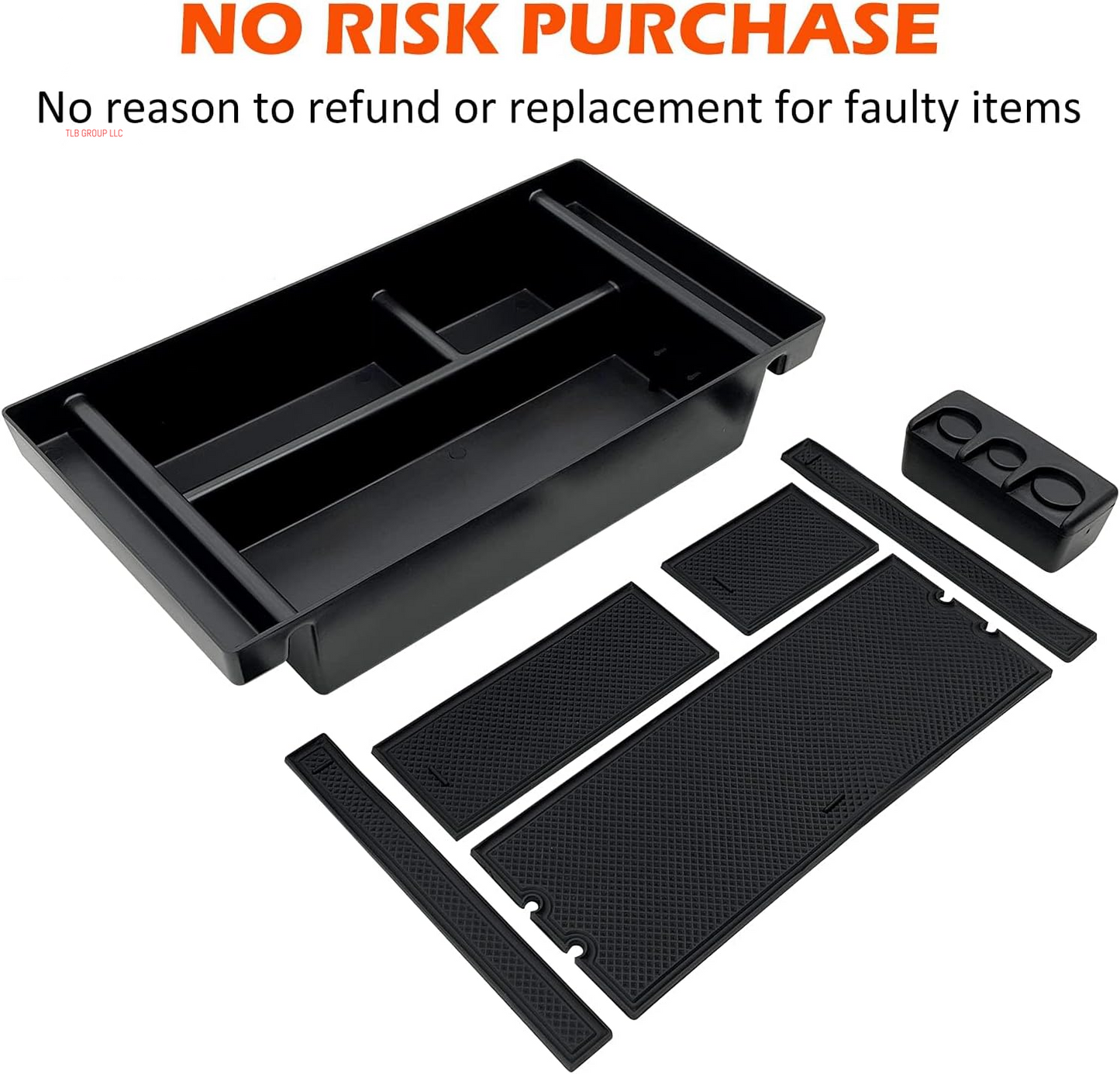 Center Console Organizer Tray Fits for 2019-2022 GMC Sierra/Chevy Silverado 1500 Accessories, 2020-2021 2022 2023 Silverado/Sierra 2500 HD/3500 HD