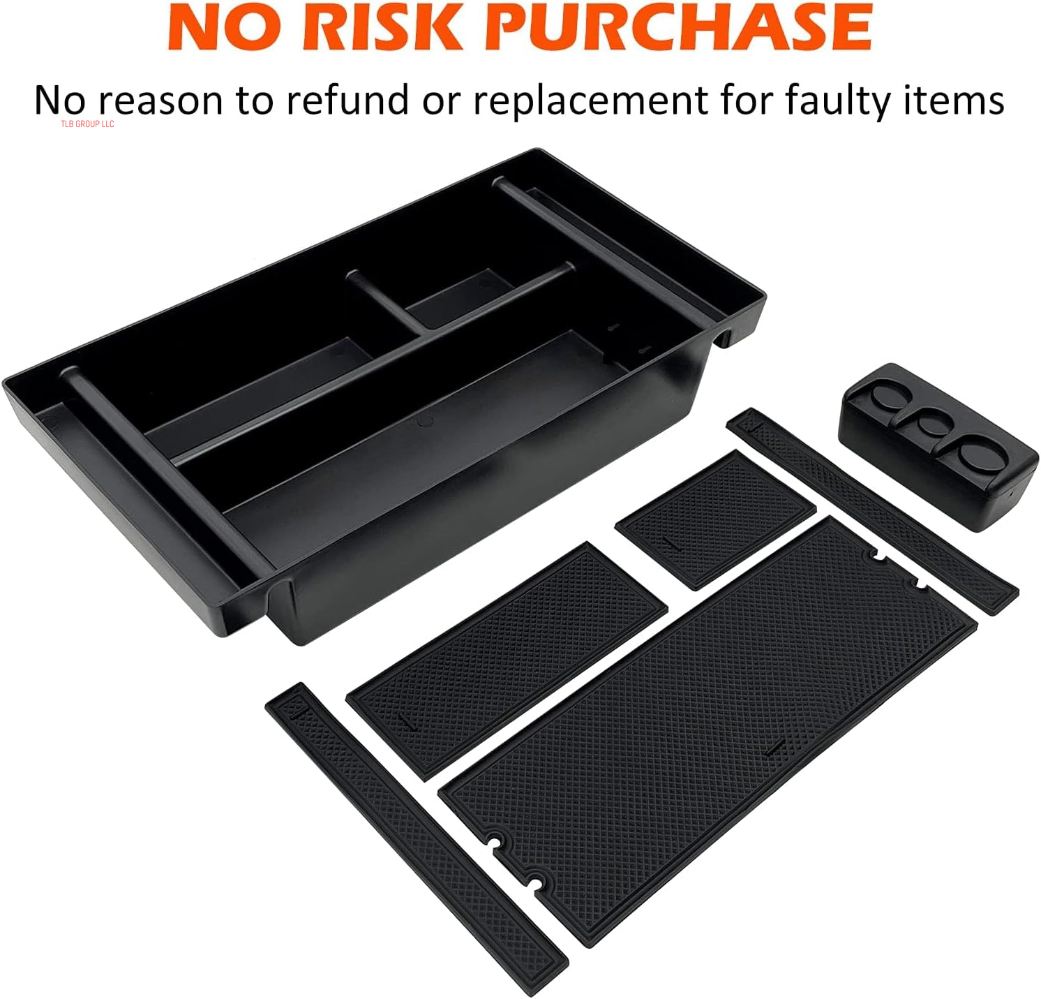 Center Console Organizer Tray Fits for 2019-2022 GMC Sierra/Chevy Silverado 1500 Accessories, 2020-2021 2022 2023 Silverado/Sierra 2500 HD/3500 HD