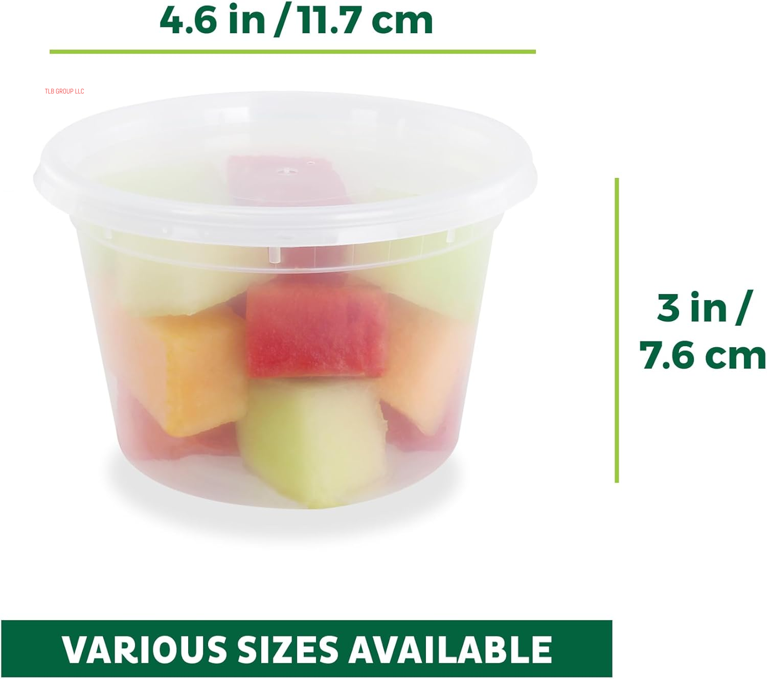 Food Storage Containers [50 Set] 16 Oz Plastic Deli Containers with Lids, Slime, Soup, Meal Prep Containers | BPA Free | Stackable | Leakproof | Microwave/Dishwasher/Freezer Safe