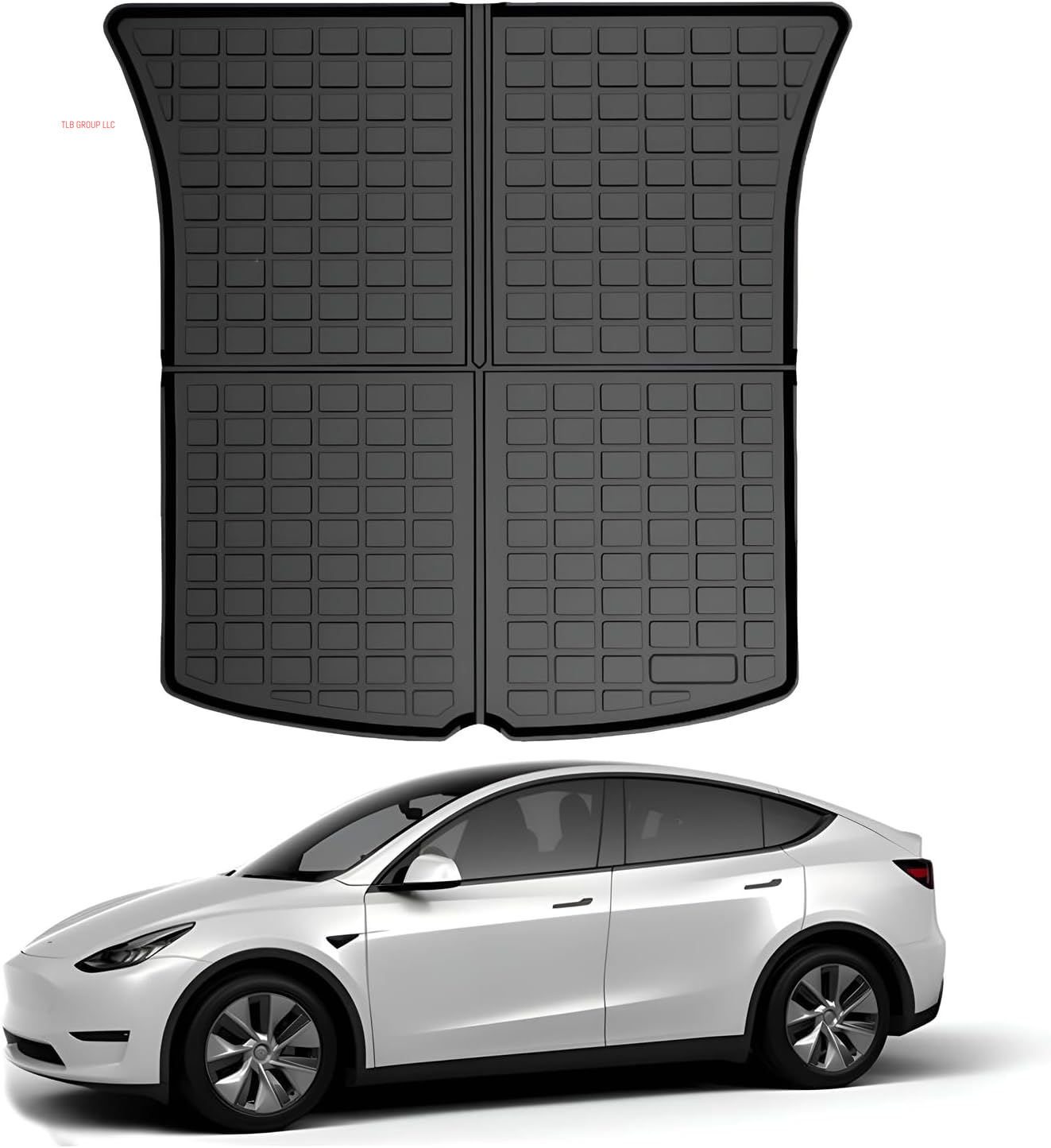 Cargo Mat for 2025 Tesla Model Y Juniper, for Tesla New Model Y 5-Seater Accessories, All Weather TPE Cargo Liner, Custom Fit Heavy Duty Non Slip Trunk Protector