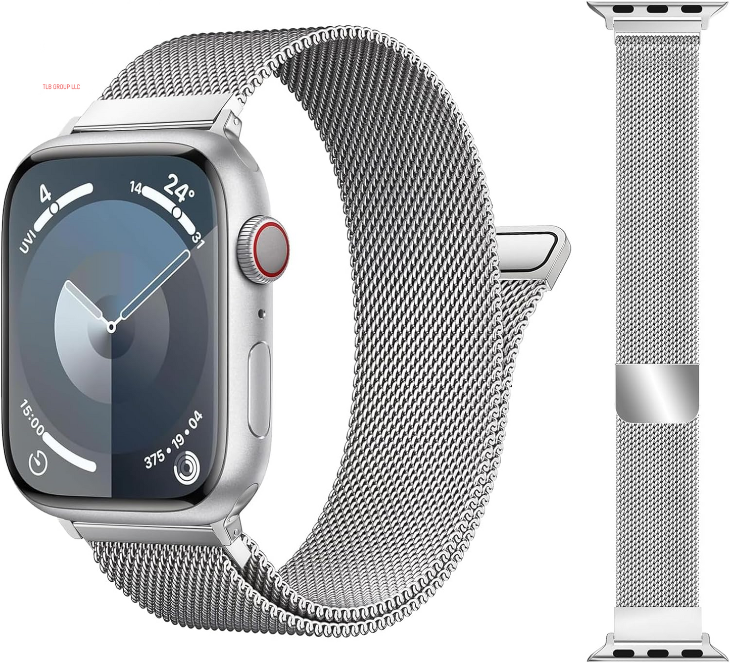 Patented Milanese Loop Compatible with Apple Watch Band 46Mm 38Mm 40Mm 41Mm 42Mm 44Mm 45Mm 49Mm for Women Men, Magnetic Bands Compatible with Iwatch Series 10 9 8 7 6 5 4 3 SE Ultra 2 1