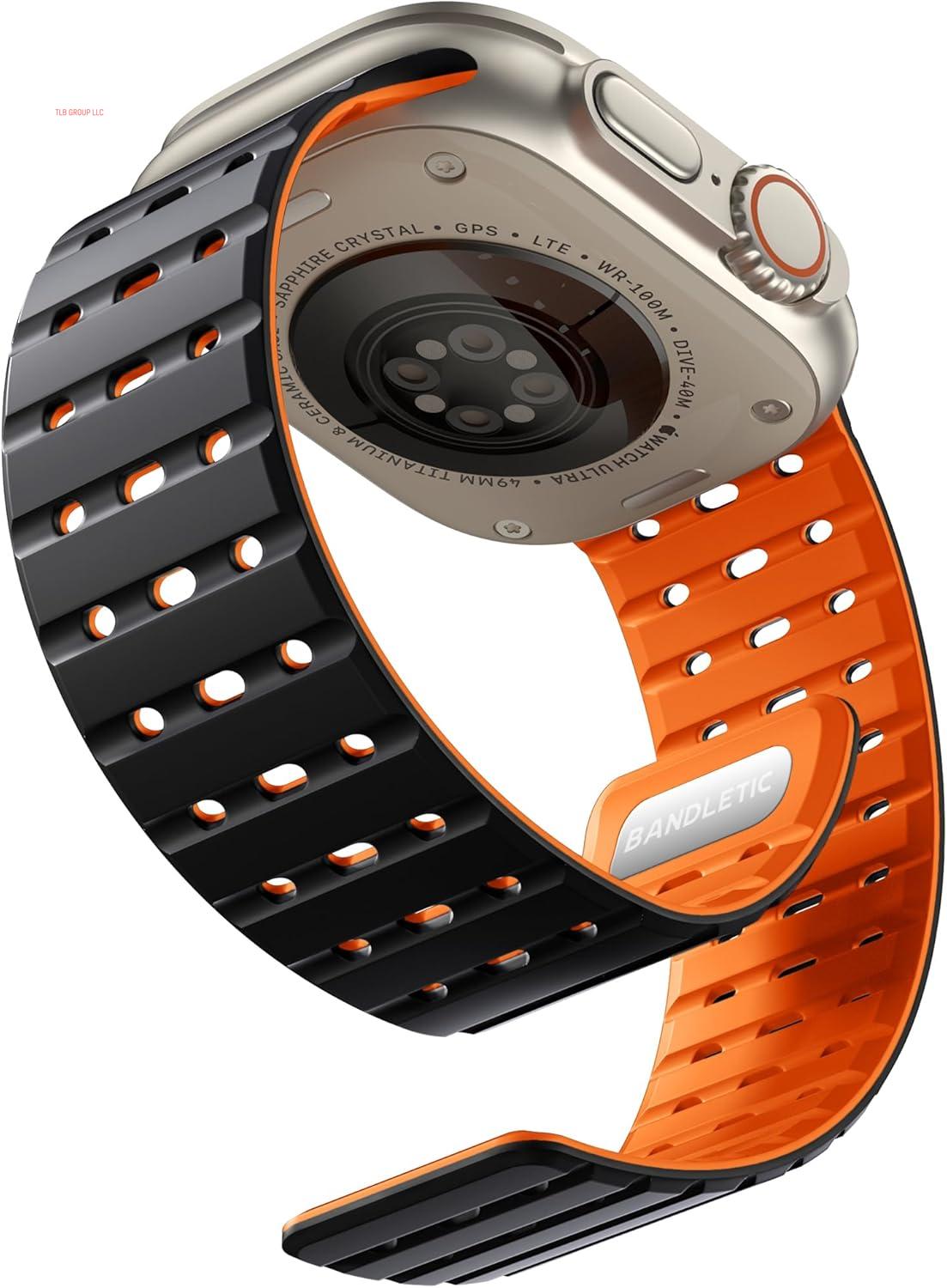 Compatible with Apple Watch Bands for Men 49Mm/46Mm/45Mm/44Mm/42Mm(3/2/1) Women, Rugged Magnetic Silicone Sport Watchband for Iwatch Ultra2/Ultra/Se2/Se/10/9/8/7/6/5/4