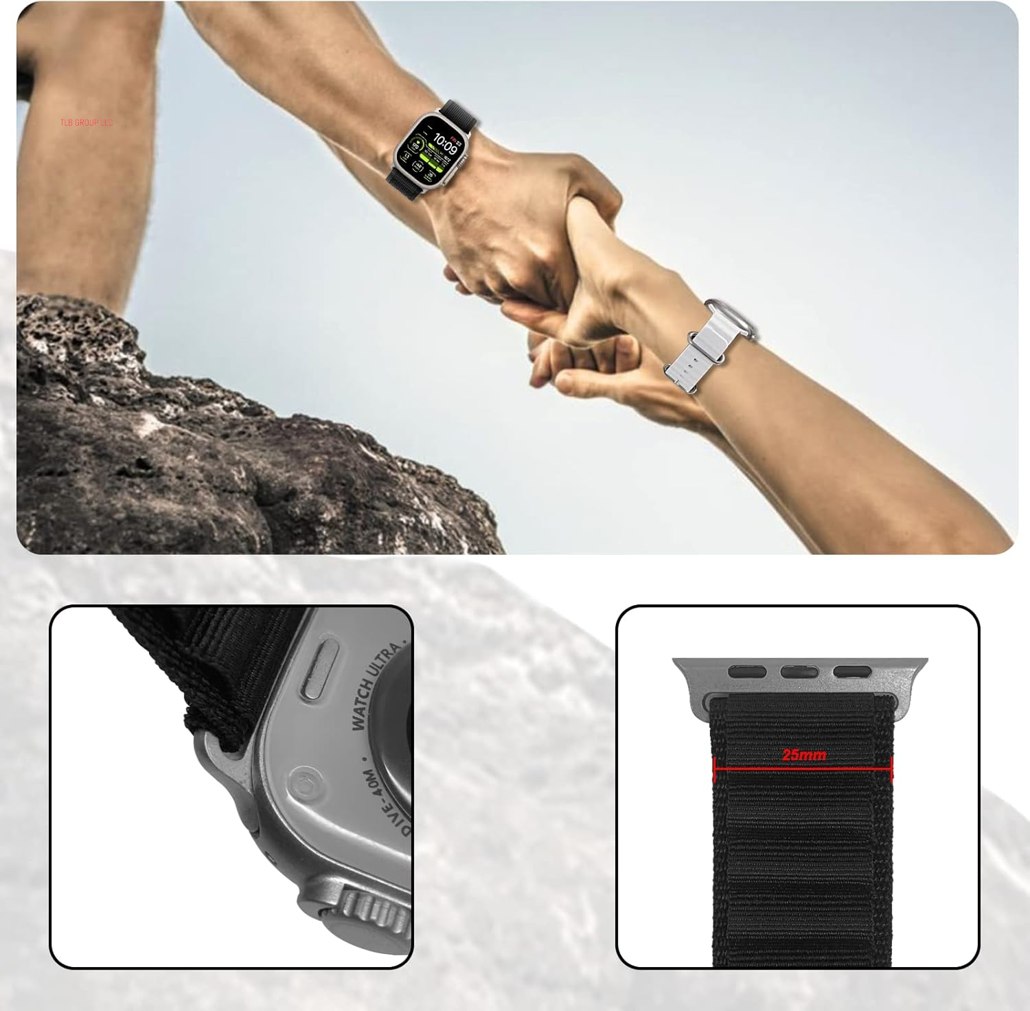 7 Pack Trail Loop+Alpine Loop+Ocean Band Compatible with Apple-Watch-Ultra-Band 49Mm 45Mm 44Mm for Men Women,Breathable for Iwatch Ultra/Ultra 2 SE Series 9/8/7/6/5/4