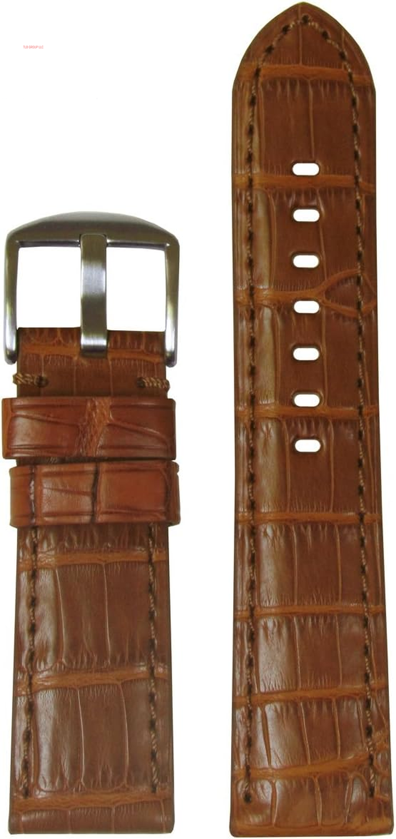 Genuine Louisiana Alligator Watch Band with Matte Finish
