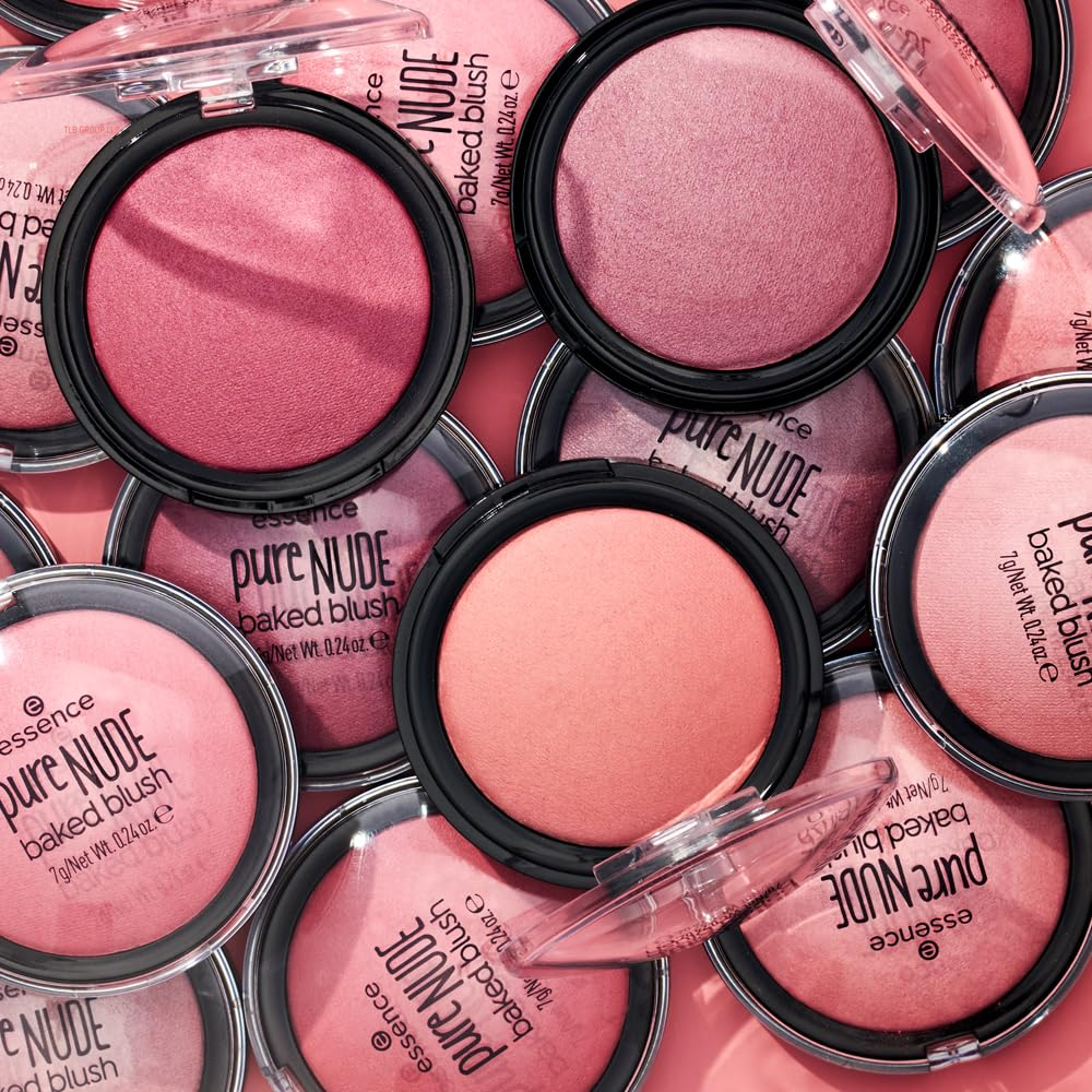 | Pure Nude Baked Blush | Highly Pigmented Baked Texture for a Bright, Healthy Glow | Available in 8 Gorgeous Shimmery Shades | Vegan & Cruelty Free (07 Cool Coral)