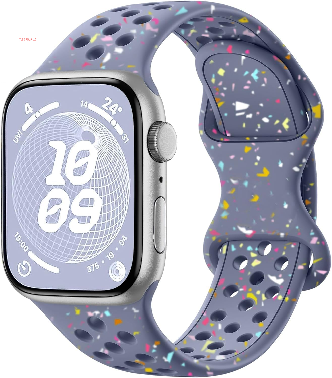 Breathable Sport Silicone Band Compatible with Apple Watch Bands 40Mm 38Mm 44Mm 41Mm 45Mm 42Mm 49Mm Women Men, Soft Wristband Recycled Plastic Strap for Iwatch Bands Series 9 SE 8 7 6 5 4 3 2 1 Ultra
