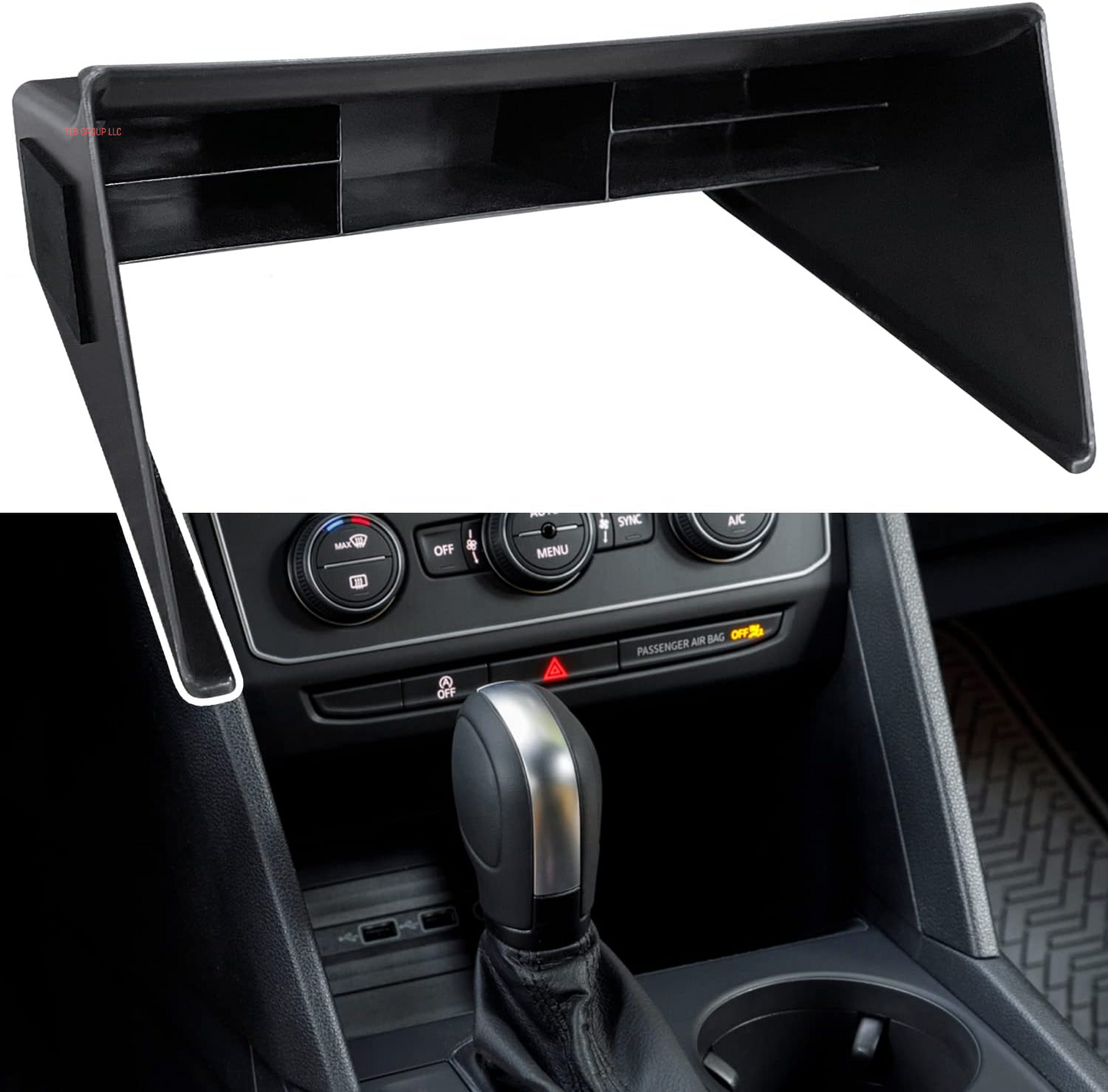 for VW Atlas and Cross Sport Accessories Center Console Organizer 2018 2019 2020 2021 2022 2023 Insert ABS Armrest Box Secondary Storage (Not Fit for 2024)