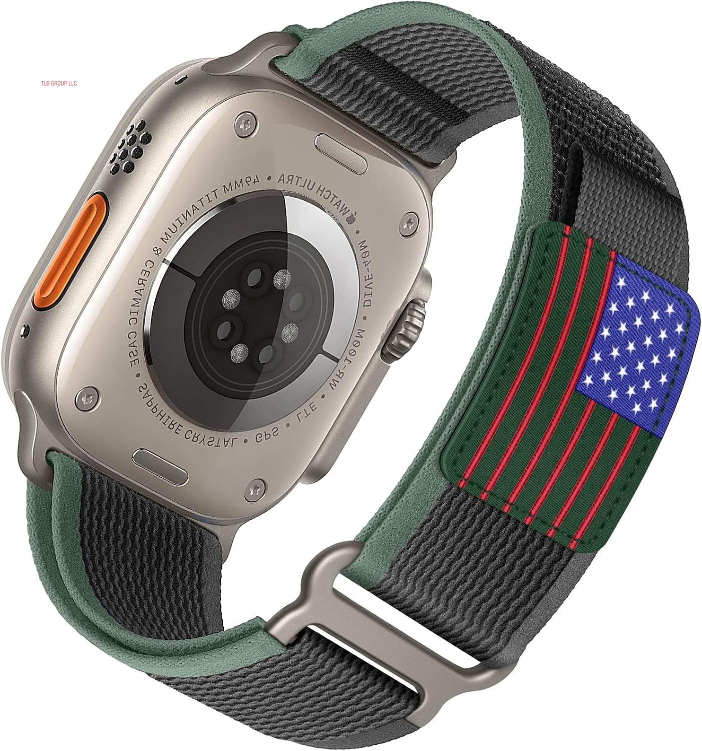 Trail Loop Nylon Band - Compatible with Apple Watch Ultra 2 Band 49Mm 46Mm 45Mm 44Mm 42Mm 41Mm 40Mm 38Mm Men Women,Rugged Braided Elastic Weave Sport Strap for Iwatch Ultra Series 10/9/8/7/6/SE/5/4/3