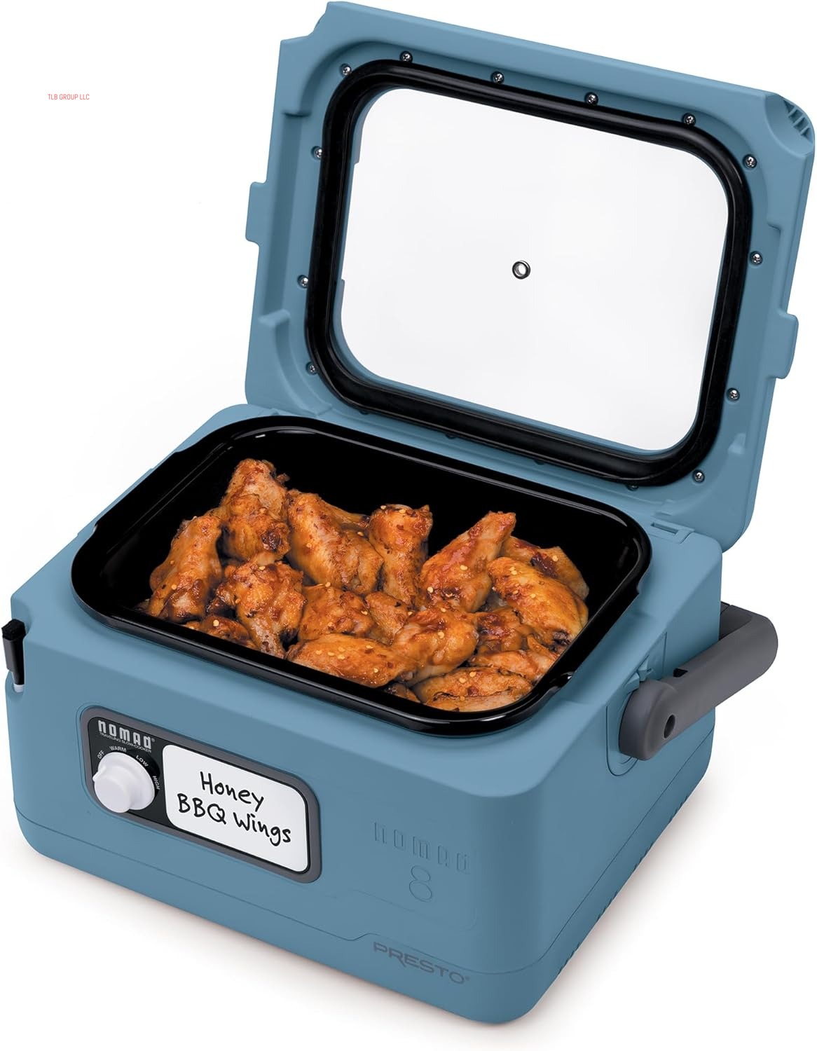 06017 8-Quart Nomad Traveling Slow Cooker, Blue TRUCK DRIVER