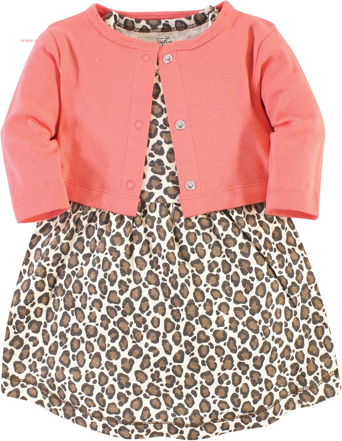 Baby Girl Organic Cotton Dress and Cardigan