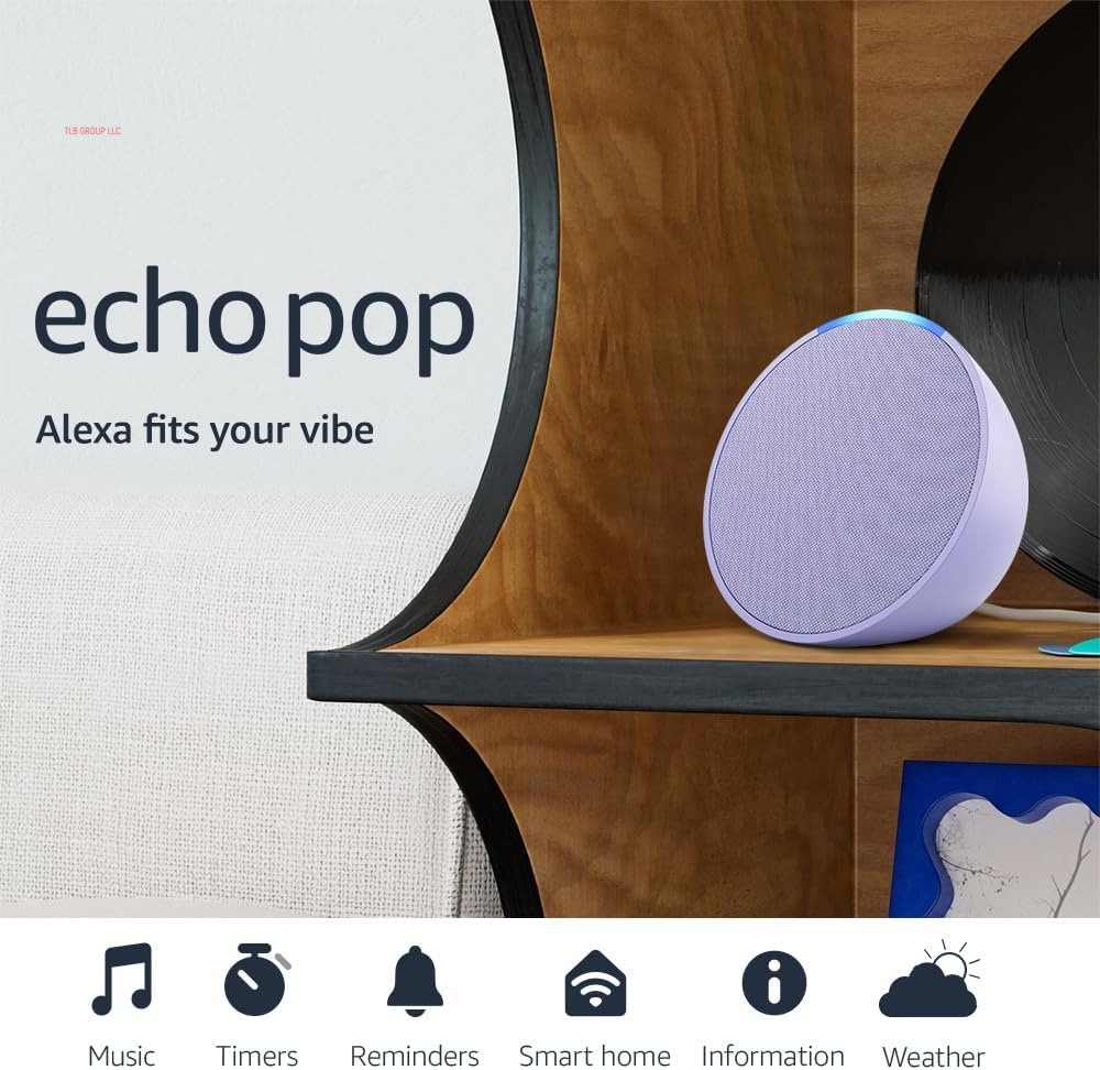 Echo Pop (Newest Model), Our Smallest Alexa Speaker, Fits in Any Room, Charcoal