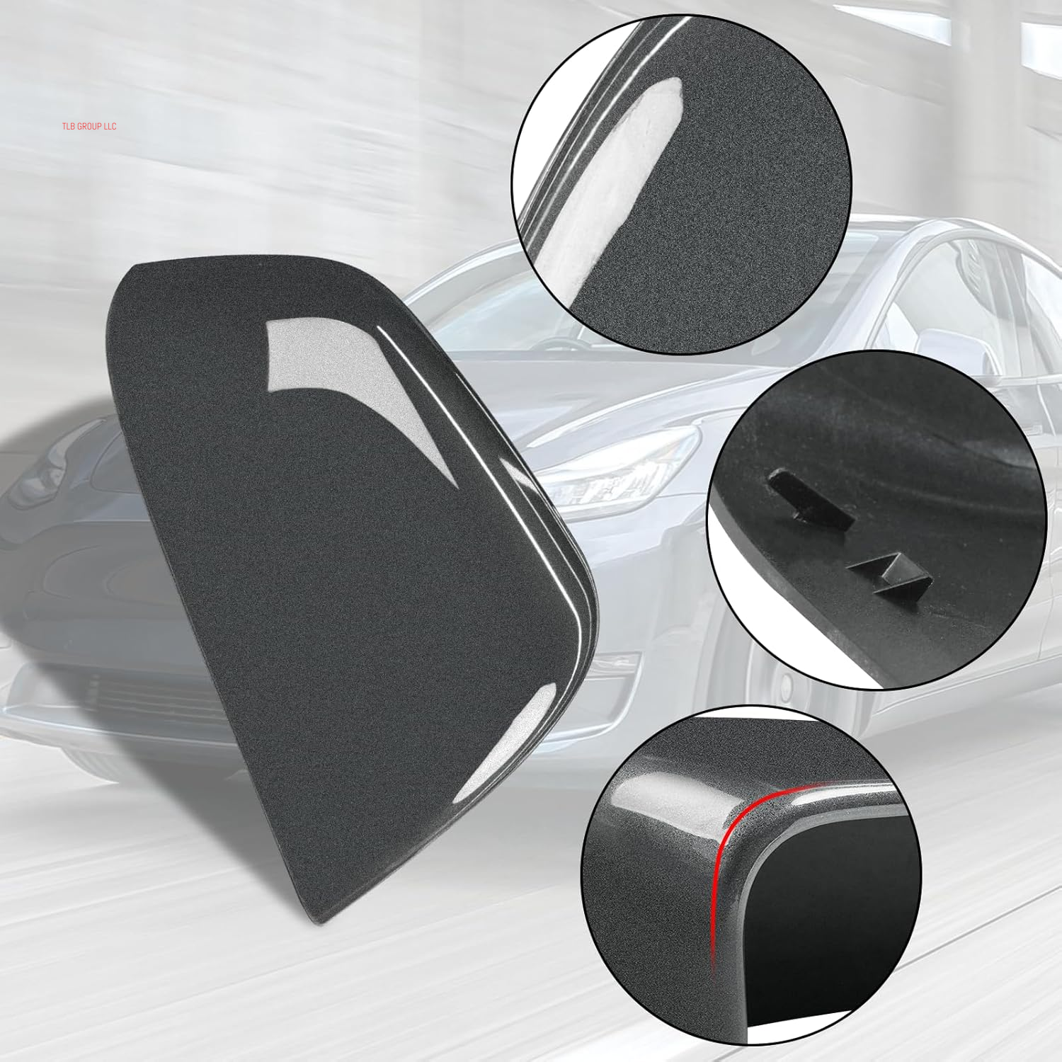 Compatible with Tesla Model Y Mirror Caps Side Mirror Replacement 2020 2021 2022 2023 2024,Left Driver+Right Passenger Side Rear View Mirrors Cover Cap for Tesla Model Y Accessories