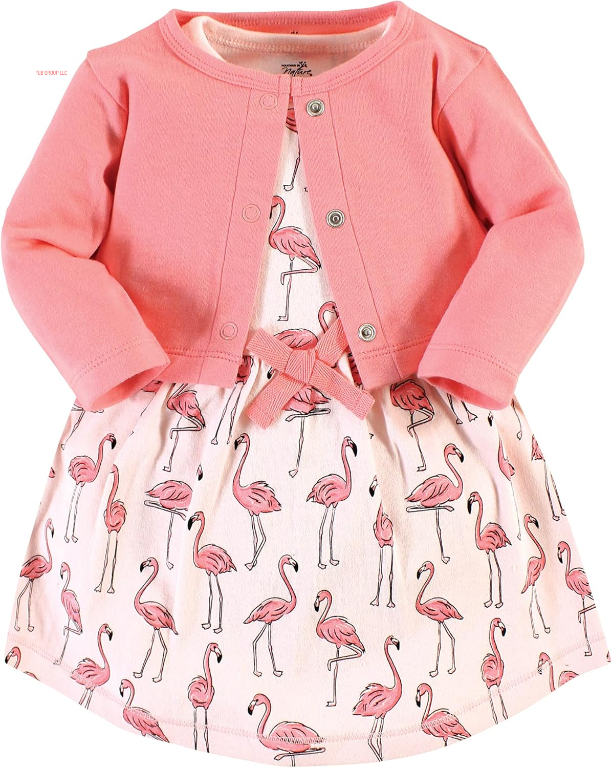 Baby Girl Organic Cotton Dress and Cardigan