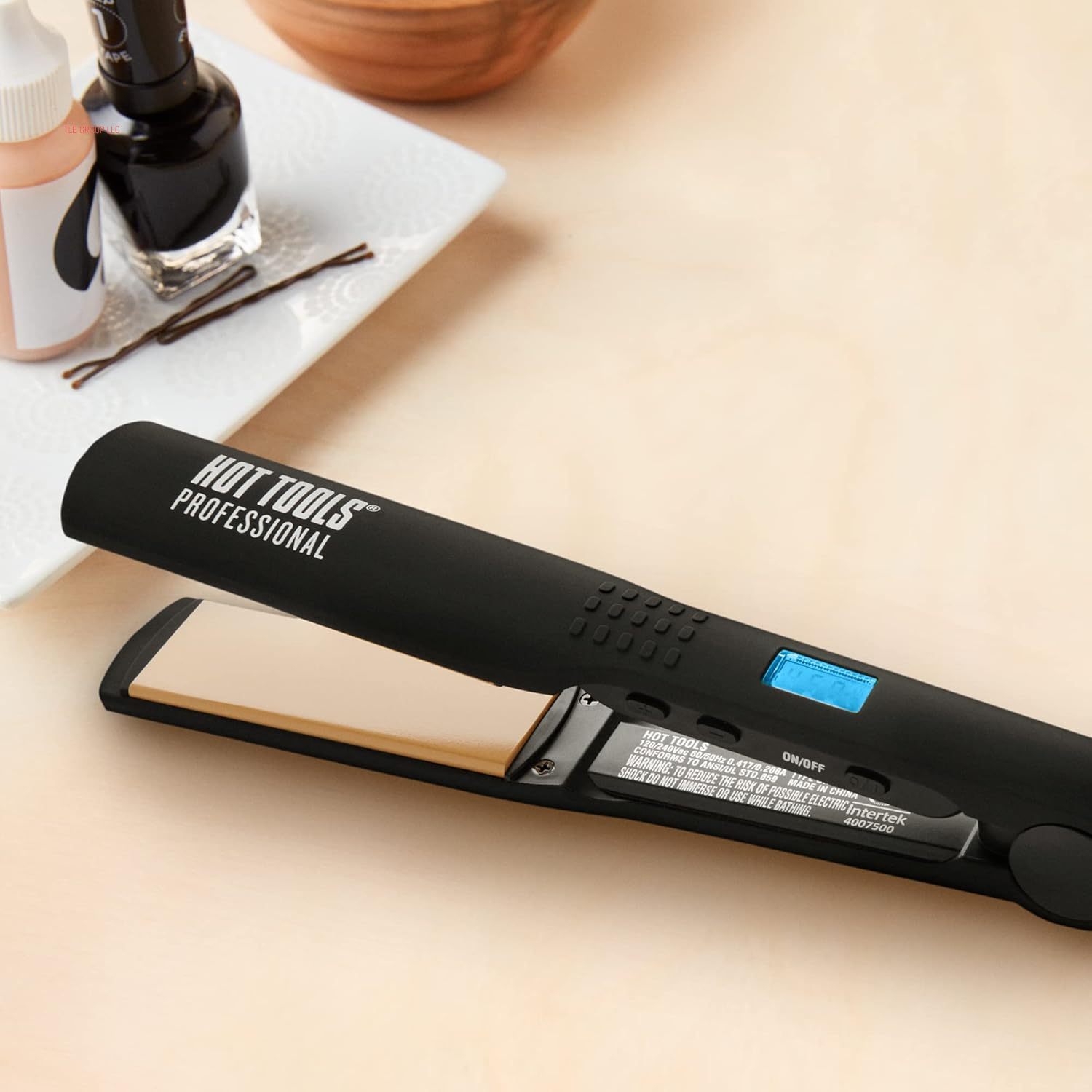 Pro Artist Nano Ceramic Flat Iron | Wide Plate for Faster Styling (1-1/4 In)