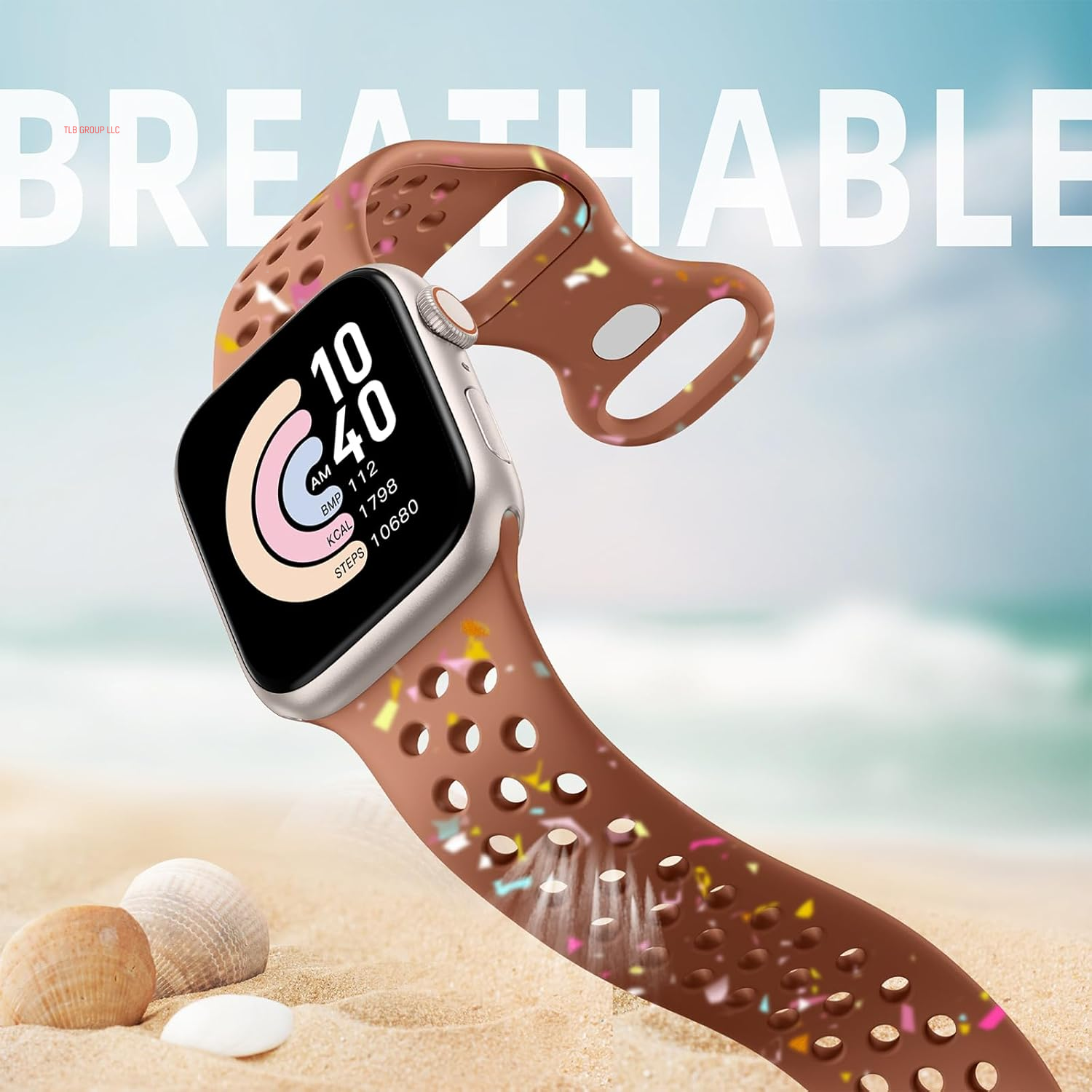 Nature Friendly Strap Compatible with Apple Watch Bands for Women Men 40Mm 38Mm 44Mm 42Mm 41Mm 45Mm 46Mm 49Mm, Breathable Sport Replacement for Iwatch Bands Series 10 9 8 7 6 5 4 3 SE Ultra 2