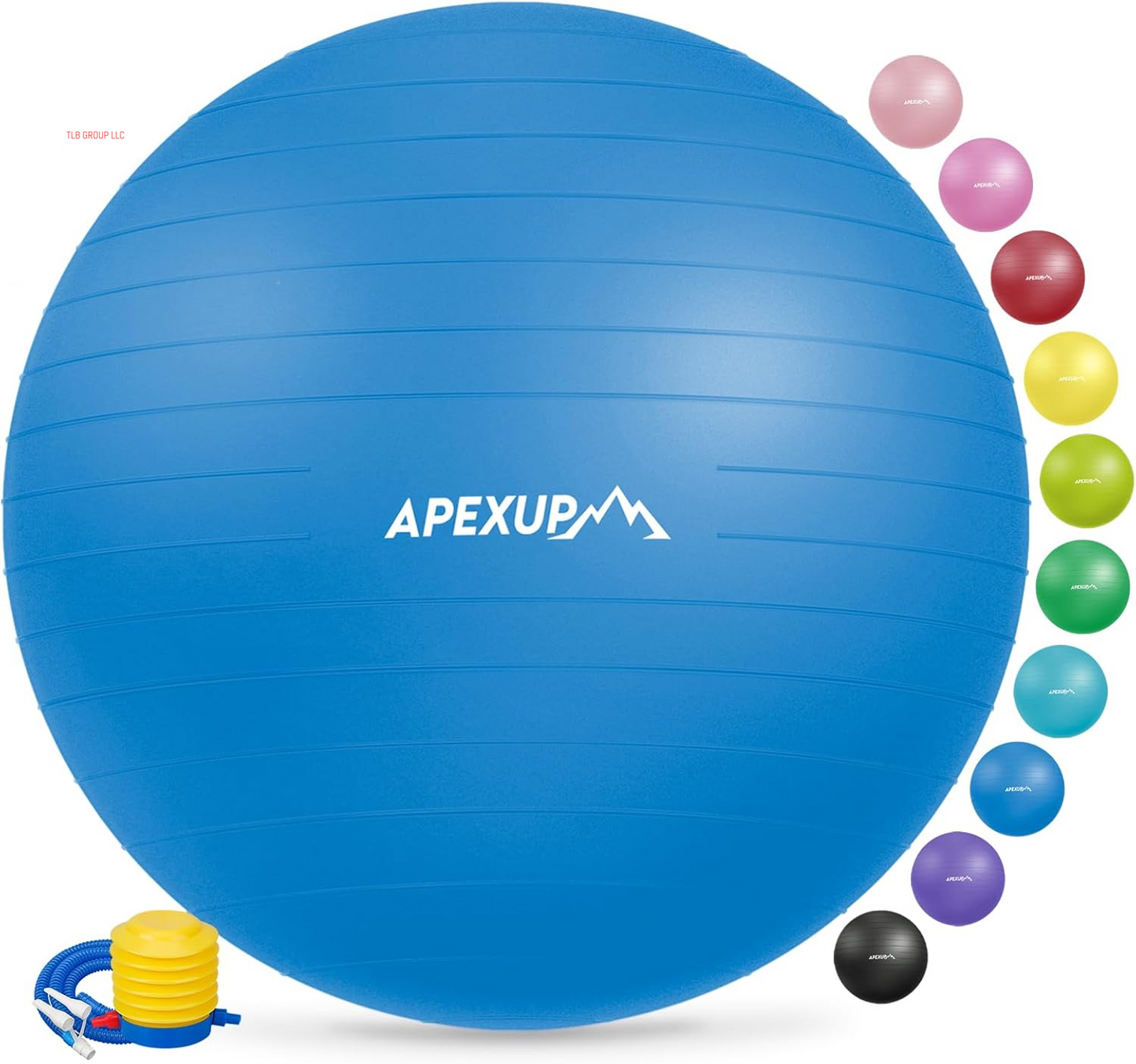 Yoga & Pilates Ball - anti Slip Heavy Duty Gym Ball for Fitness, Balance & Core Workout