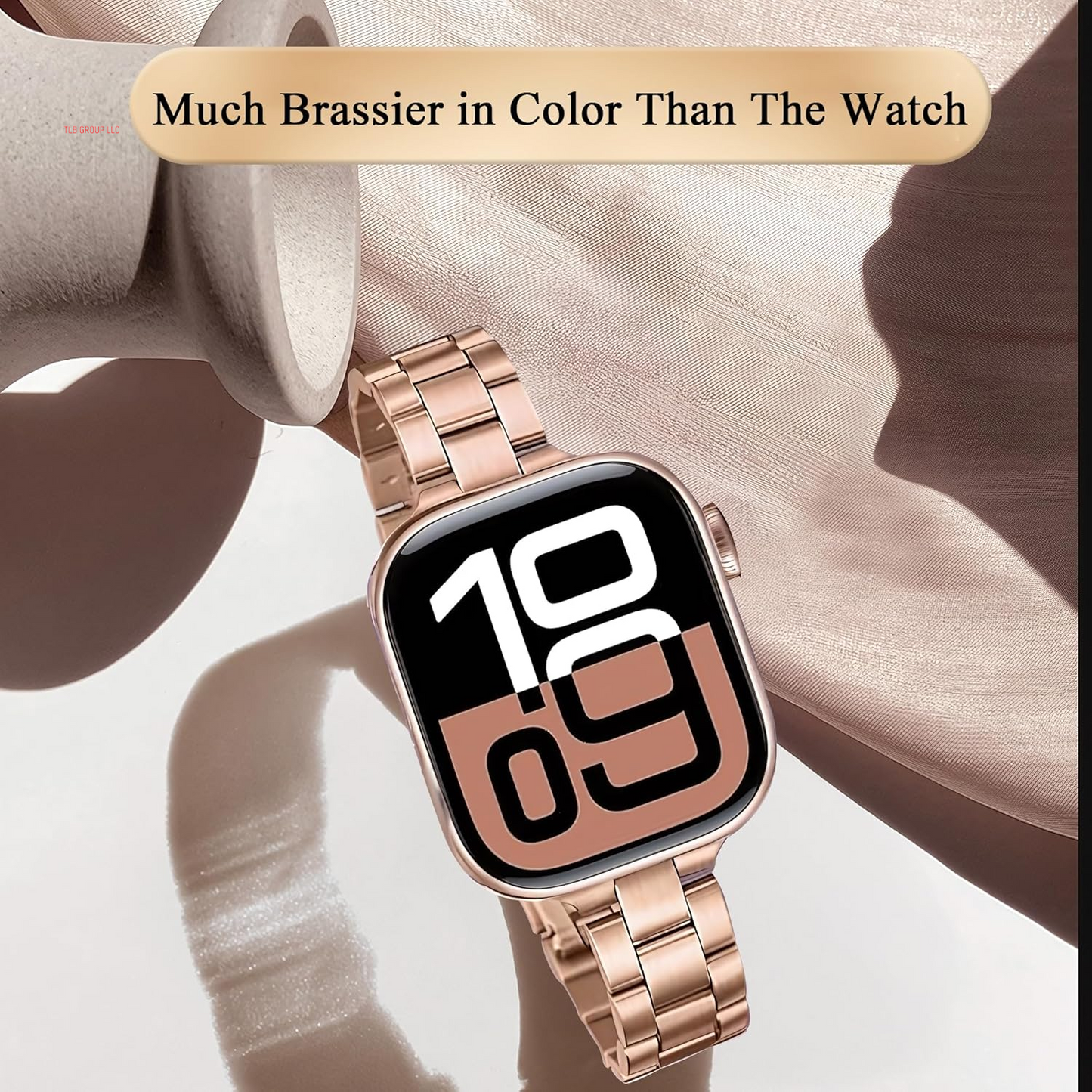 1 Pack Slim Watch Bands for Apple Watch Series 10 42Mm,Series 9 38Mm,Series 8 40Mm, Series 7 41Mm+2 Pack Metal Strap for Apple Watch Series 10 46Mm