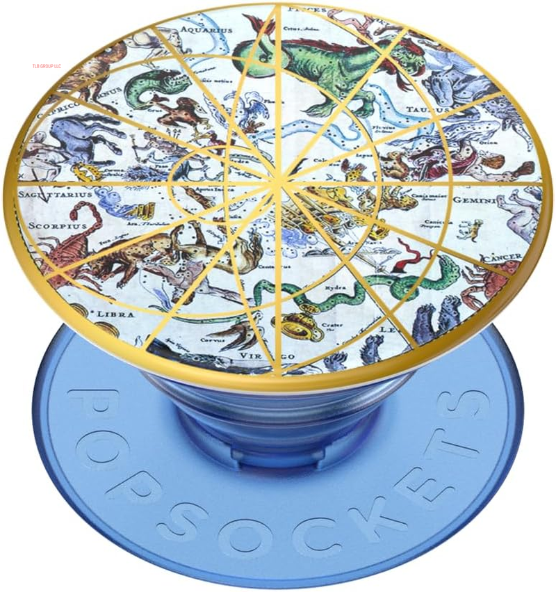 Phone Grip Compatible with Magsafe, Adapter Ring for Magsafe Included, Phone Holder, Wireless Charging Compatible - Clear