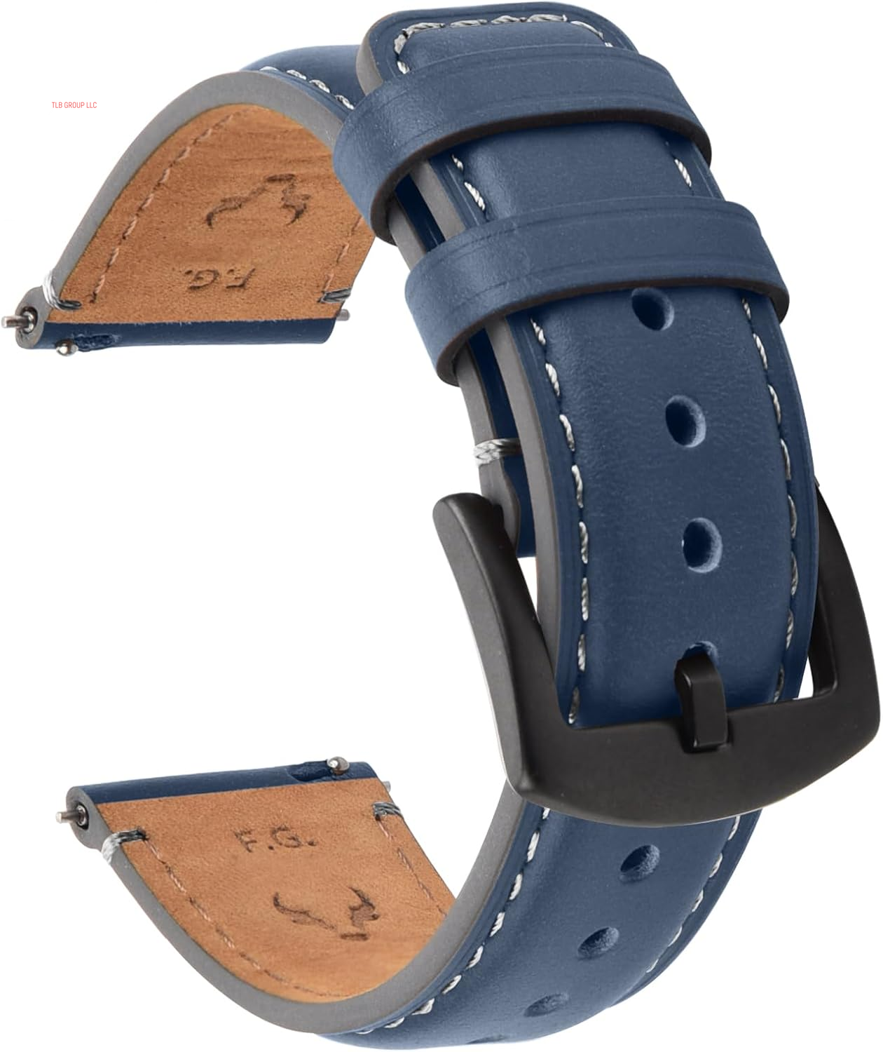Watch Bands,18Mm 19Mm 20Mm 22Mm 24Mm Quick Release Leather Watch Band Strap - Burnished Leather Watch Band Vintage Wristband