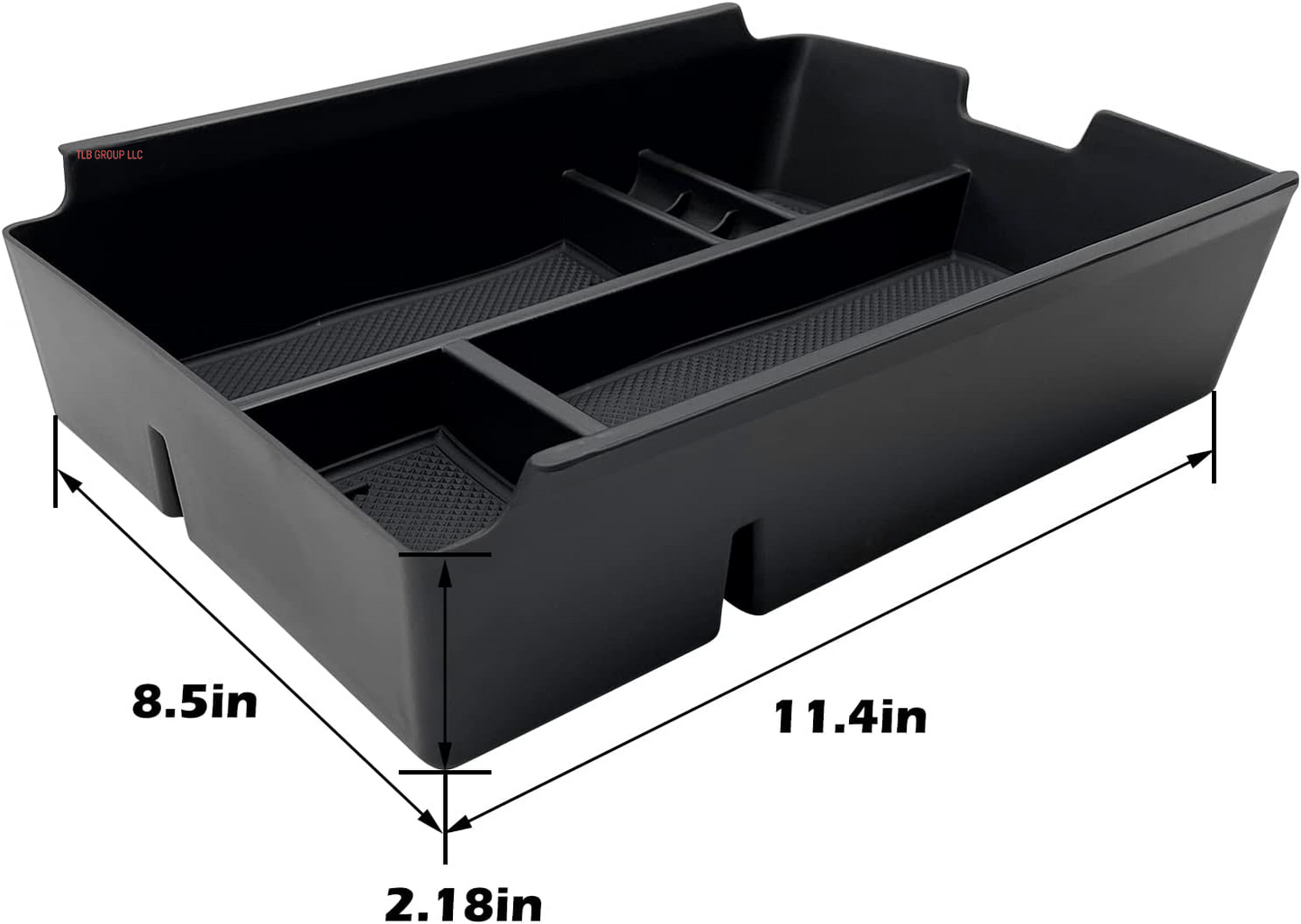 for VW Atlas and Cross Sport Accessories Center Console Organizer 2018 2019 2020 2021 2022 2023 Insert ABS Armrest Box Secondary Storage (Not Fit for 2024)